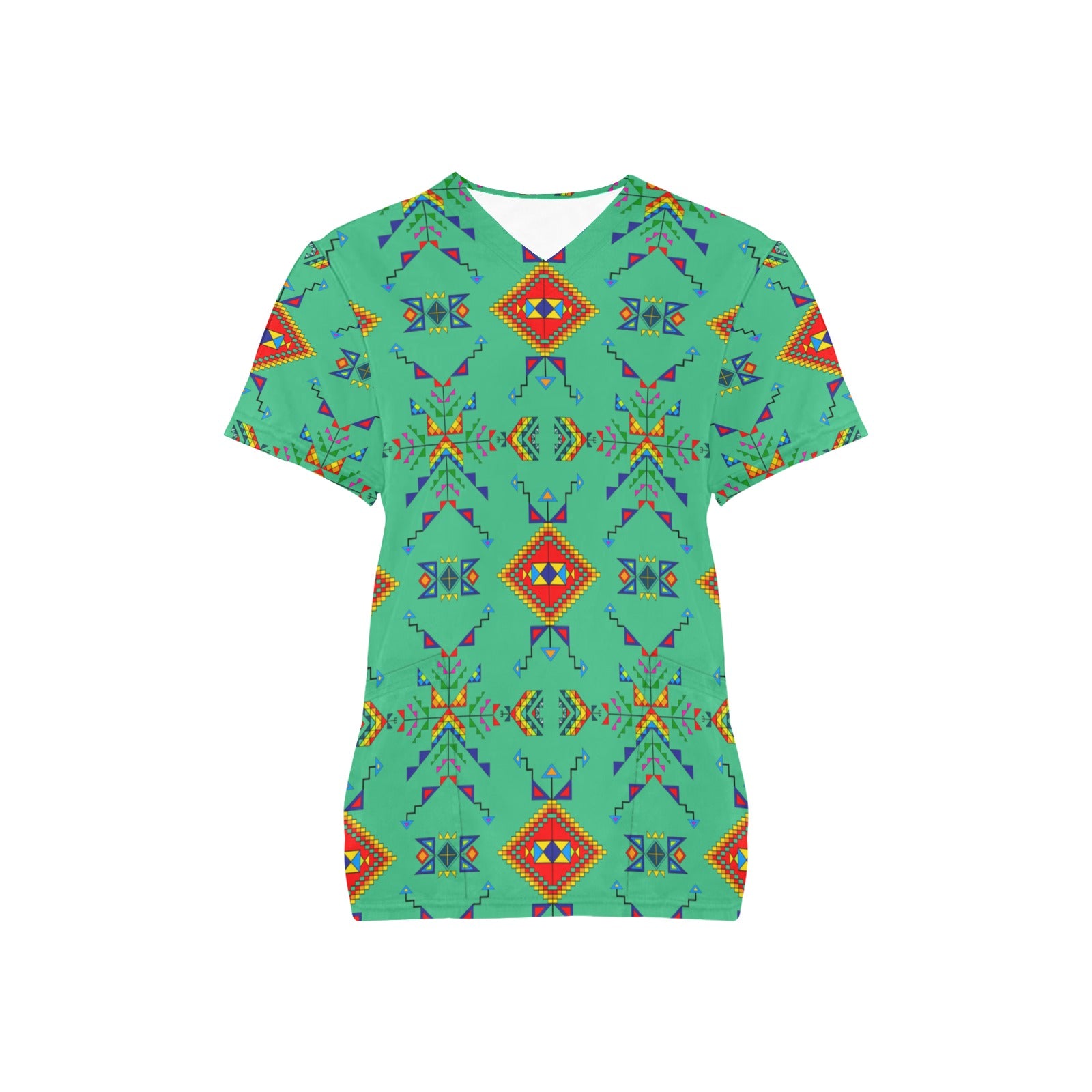Buffalo Jump Sage Scrub Top