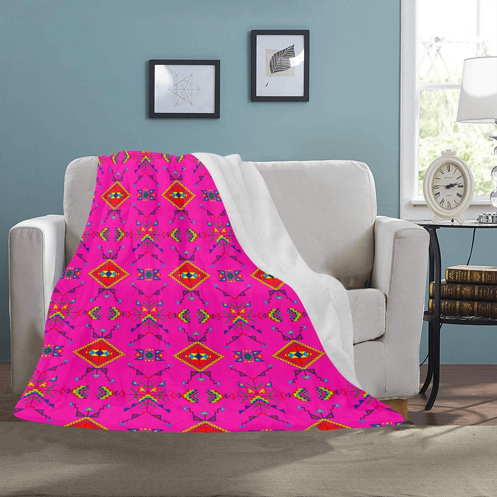 Buffalo Jump Pink Ultra-Soft Micro Fleece Blanket 50"x60"