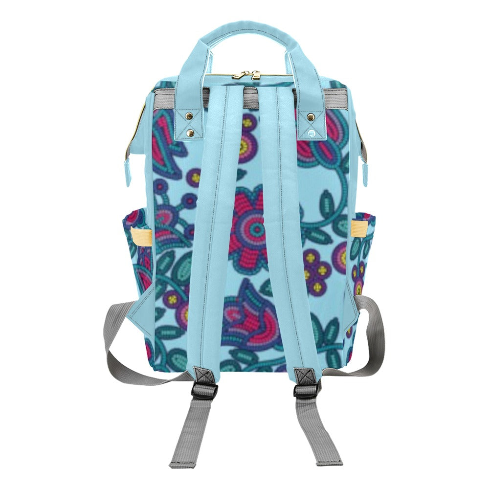 Beaded Nouveau Marine Multi-Function Diaper Backpack/Diaper Bag