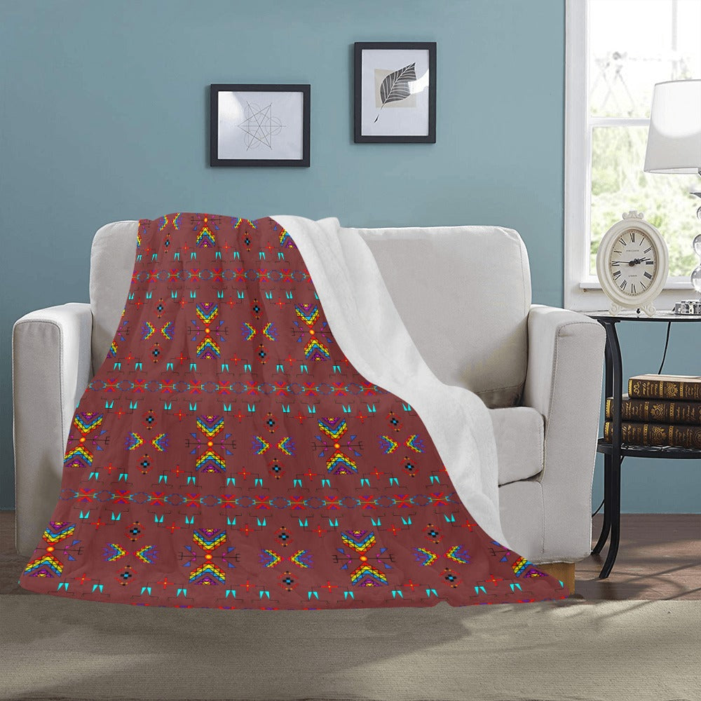 Rainy Chief Rainbow Earth Clay Ultra-Soft Micro Fleece Blanket 50"x60"