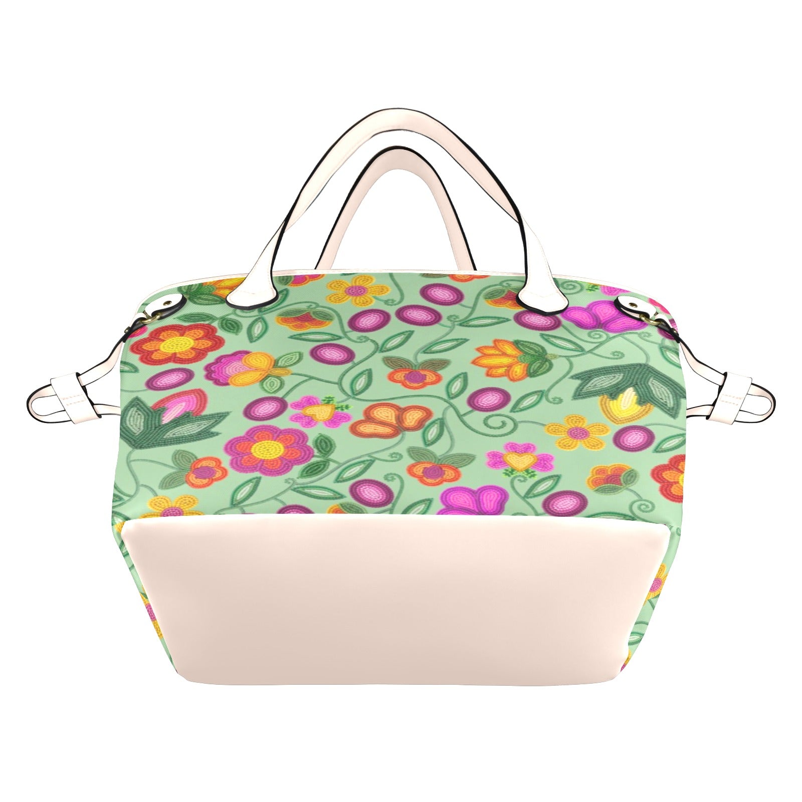 Boreal Bounty Green Clover Canvas Tote Bag