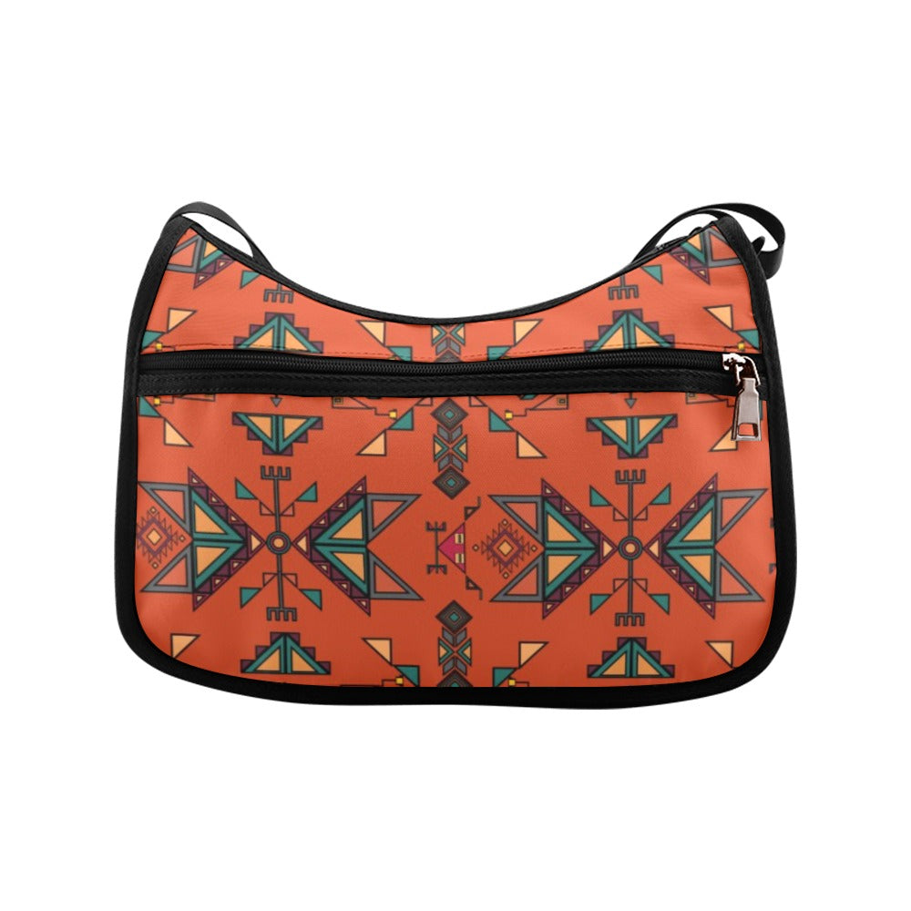 Arrow dawn Fabric Orange Crossbody Bag