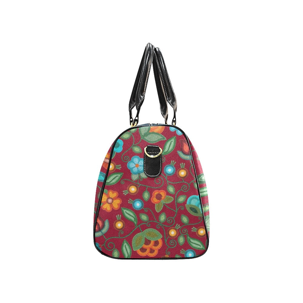 Prairie Fire Petals Red Waterproof Travel Bag/Small