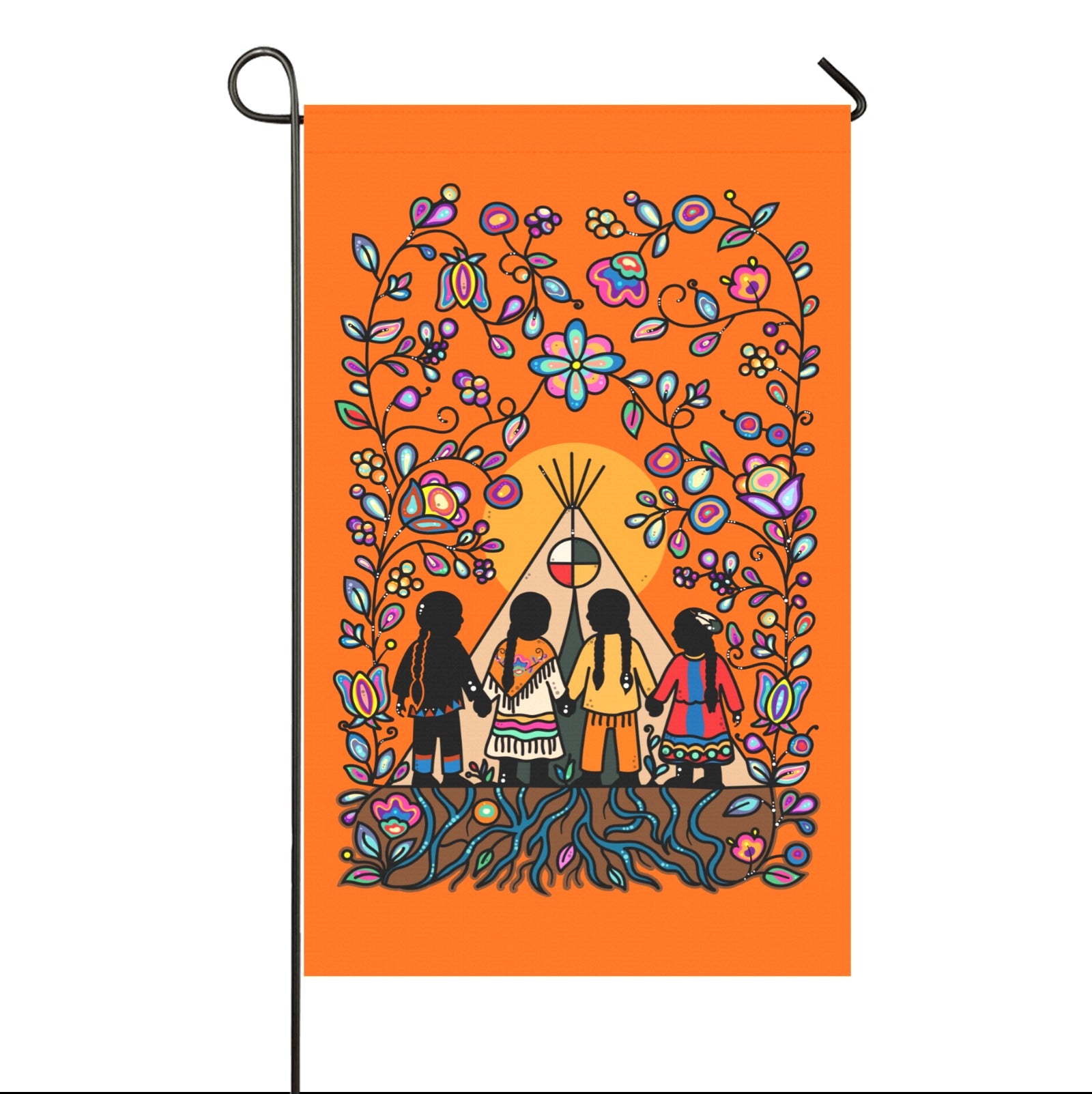 Rooted in Culture Garden Flag 36''x60'' (Two Sides Printing)