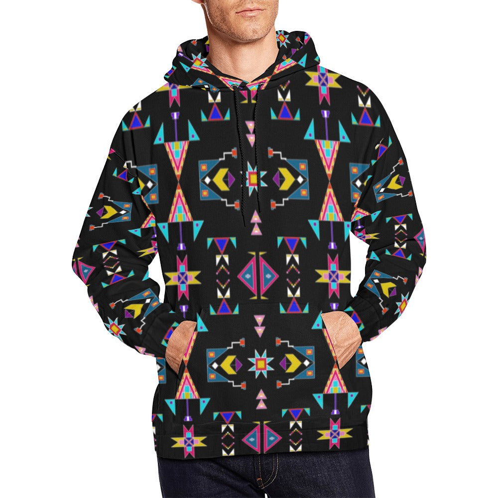 Enemy Territory Black Hoodie for Men (USA Size)