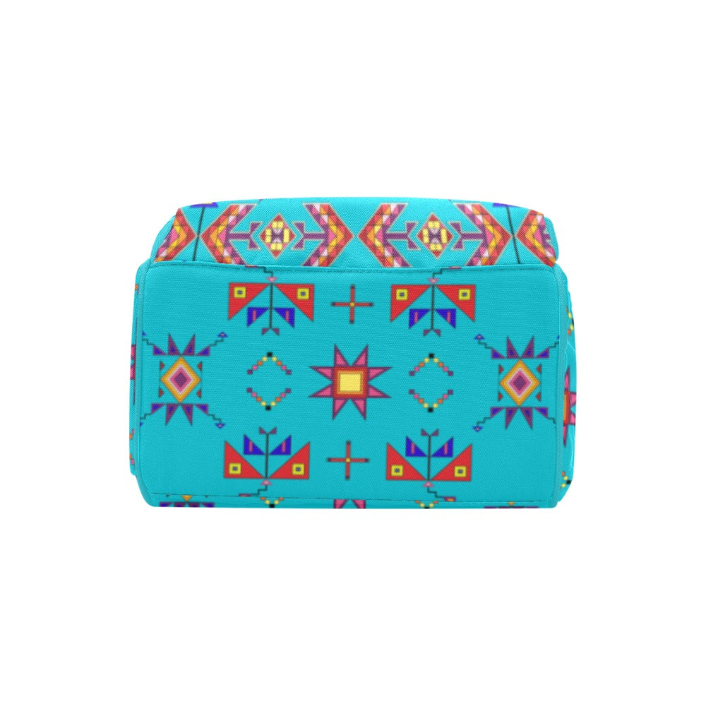 Scattered Generations Turquoise Multi-Function Diaper Backpack/Diaper Bag
