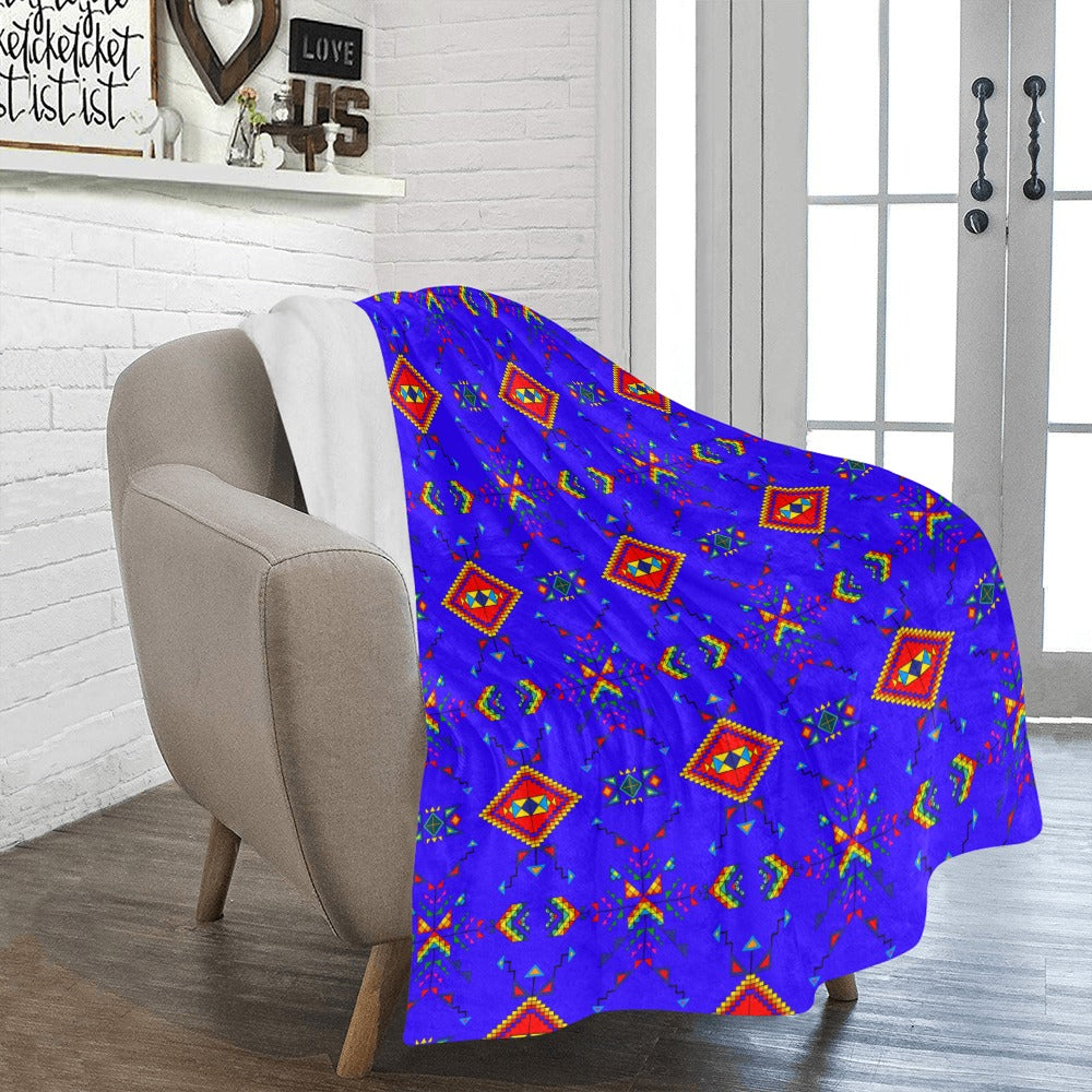 Buffalo Jump Blue Ultra-Soft Micro Fleece Blanket 50"x60"