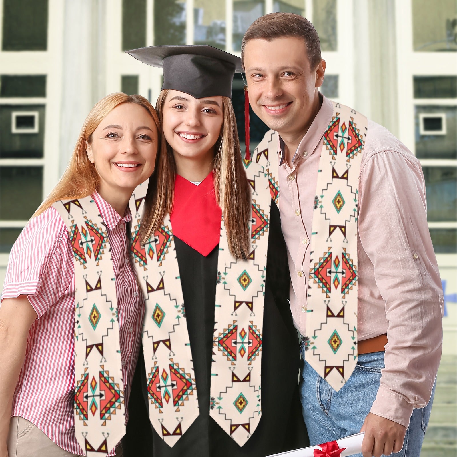 Thunder Flight Cream Graduation Stole