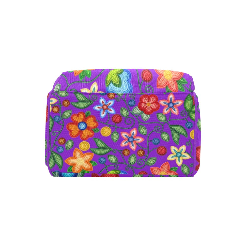 Morning Harmony Purple Multi-Function Diaper Backpack/Diaper Bag