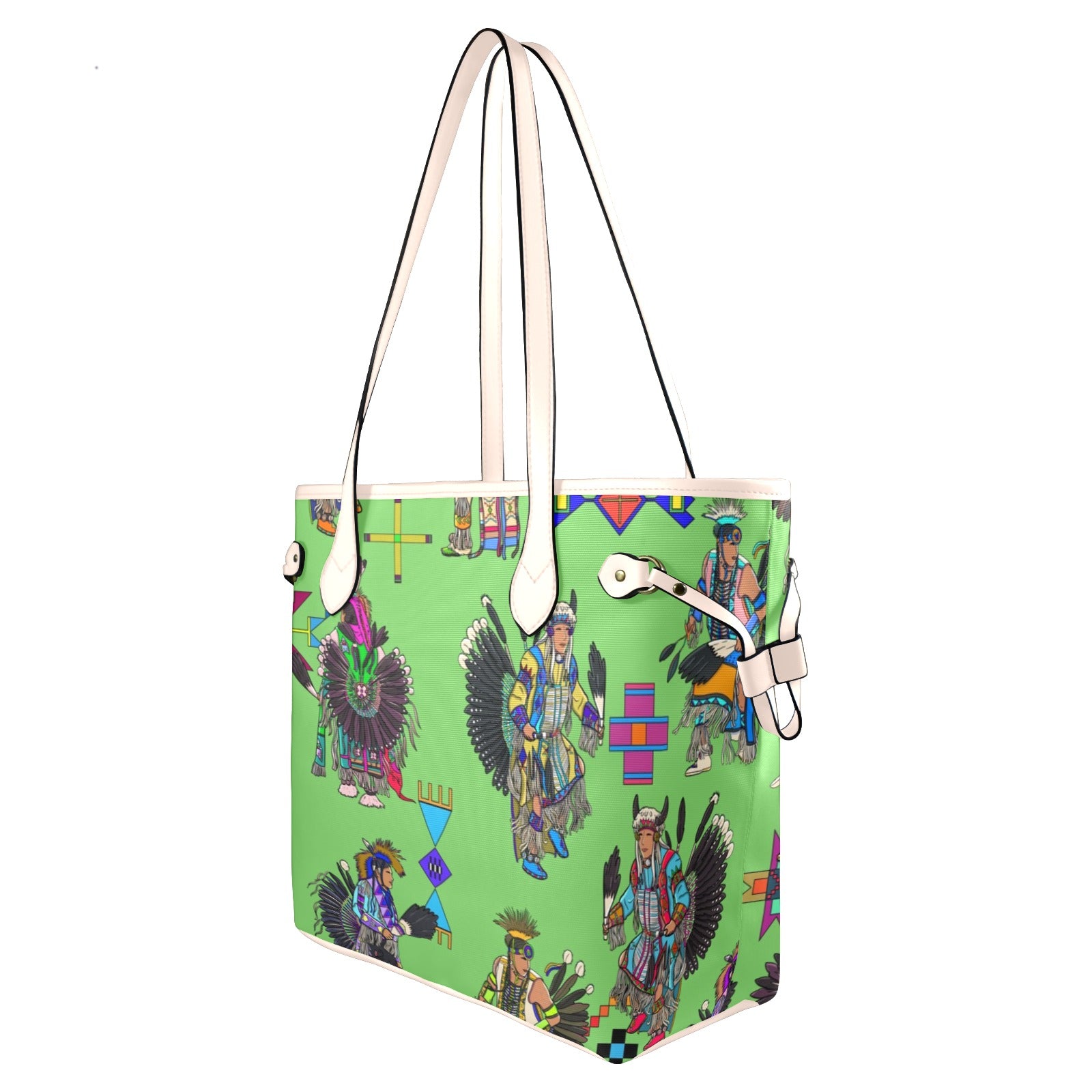 Men's Tradish Dancers Grass Clover Canvas Tote Bag