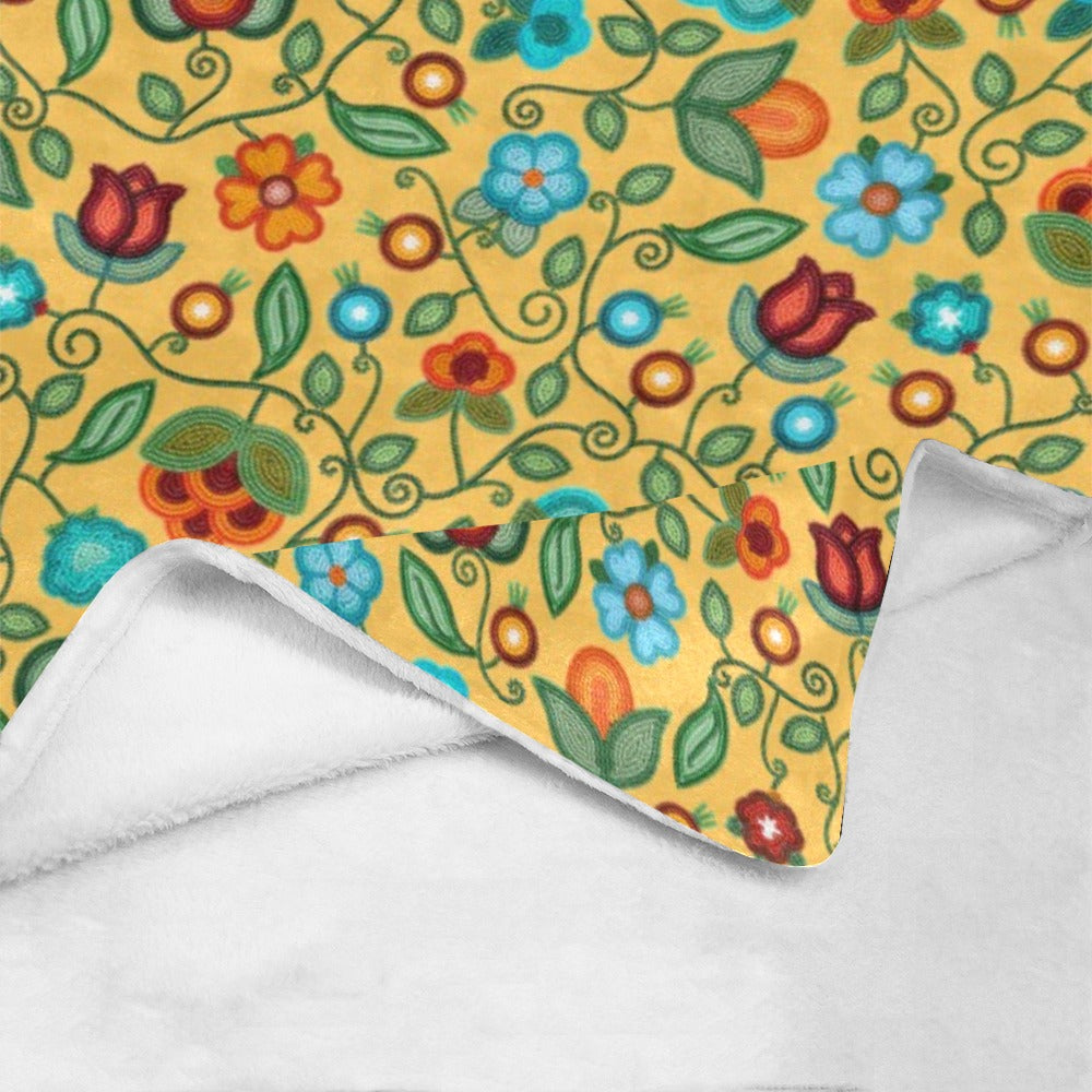 Prairie Fire Petals Honey Ultra-Soft Micro Fleece Blanket 50"x60"