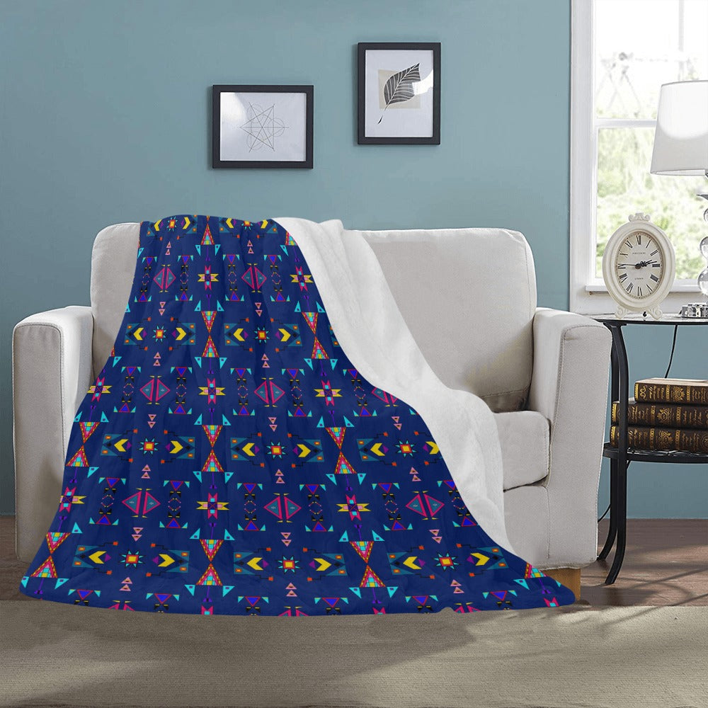 Enemy Territory Dark Navy Ultra-Soft Micro Fleece Blanket 50"x60"