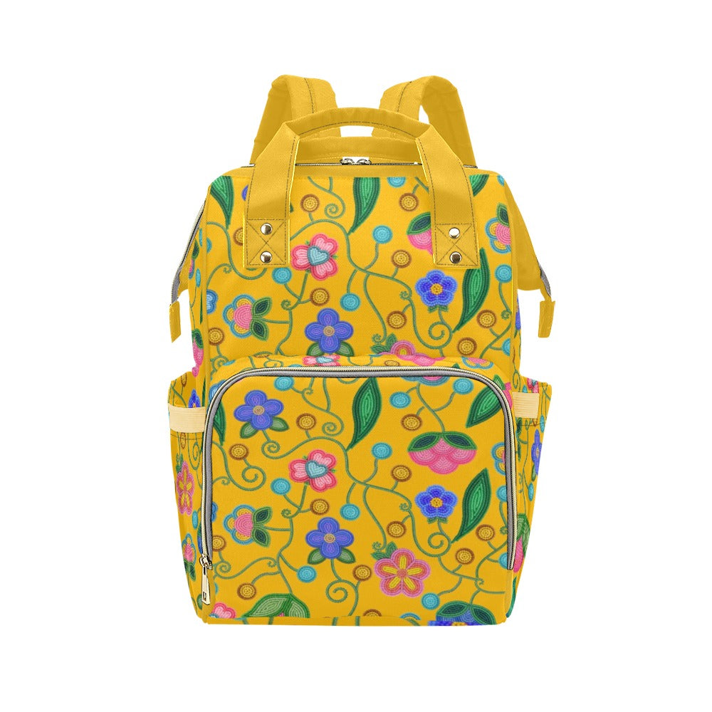 Skyberry Serenade Yellow Multi-Function Diaper Backpack/Diaper Bag