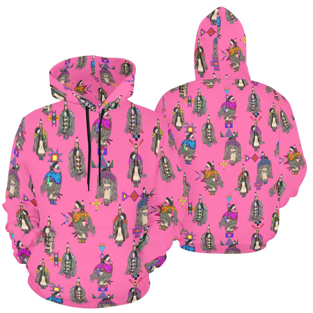 Women's Tradish Dancers Pink Hoodie for Men (USA Size)