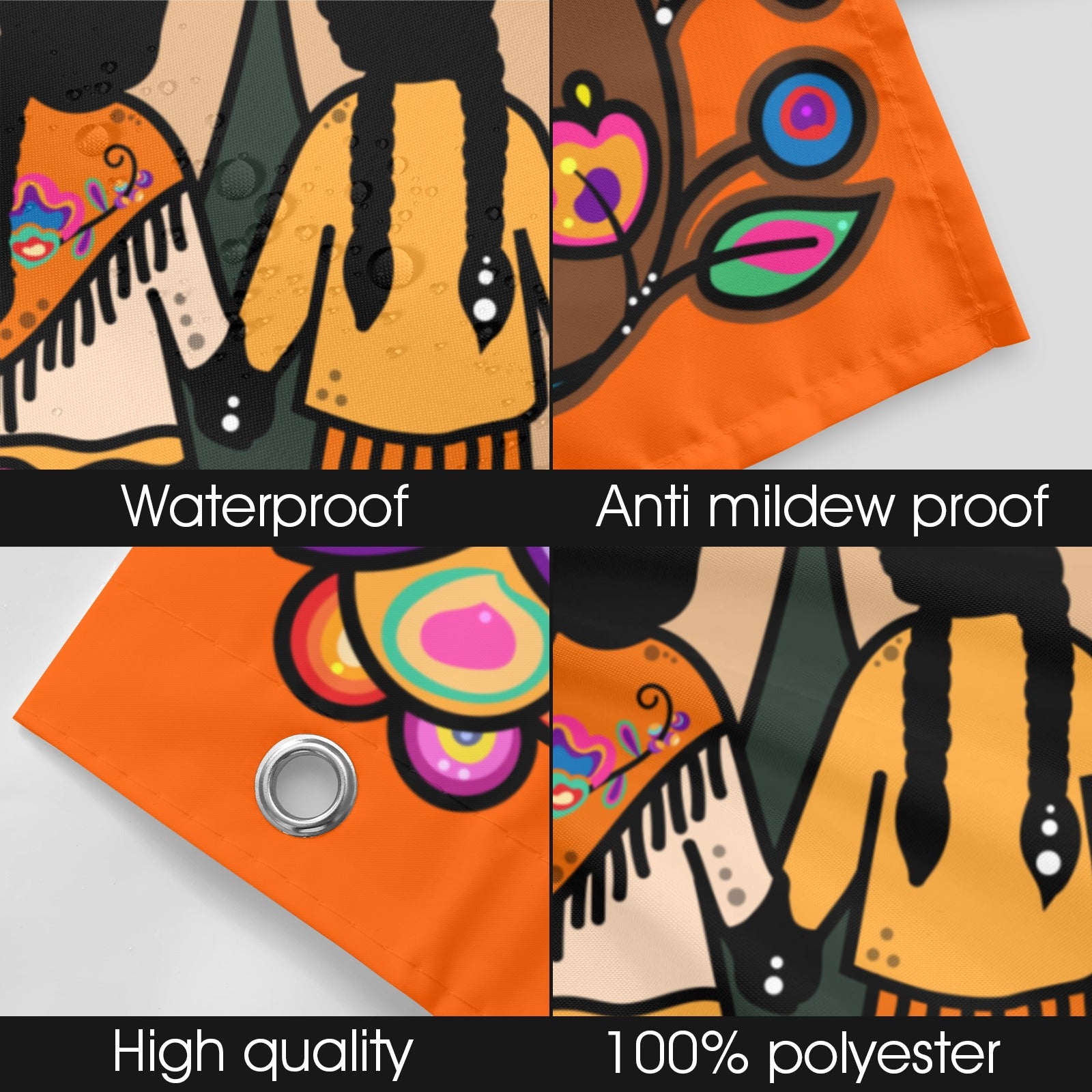 Rooted in Culture Shower Curtain 69"x72"