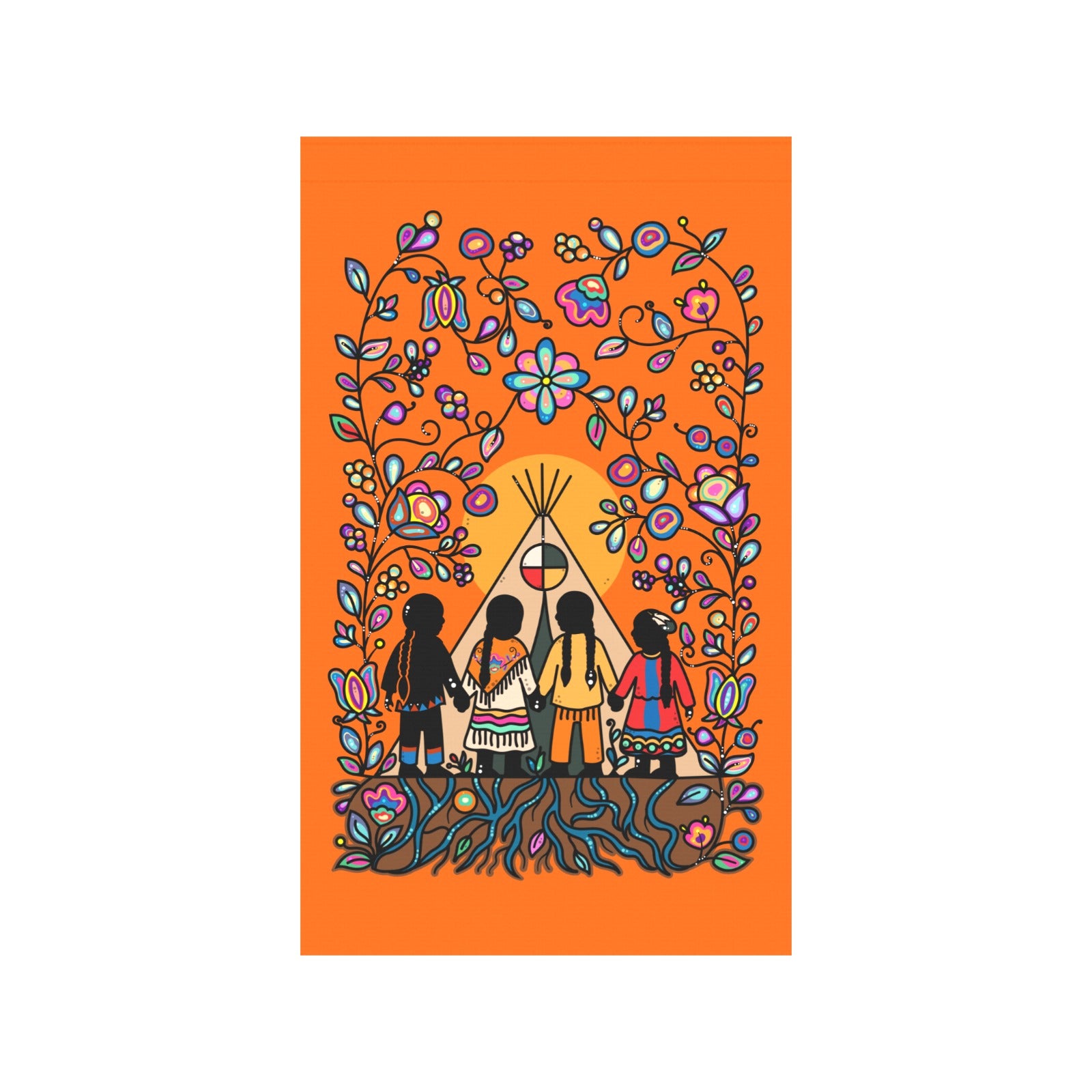Rooted in Culture Garden Flag 36''x60'' (Two Sides Printing)