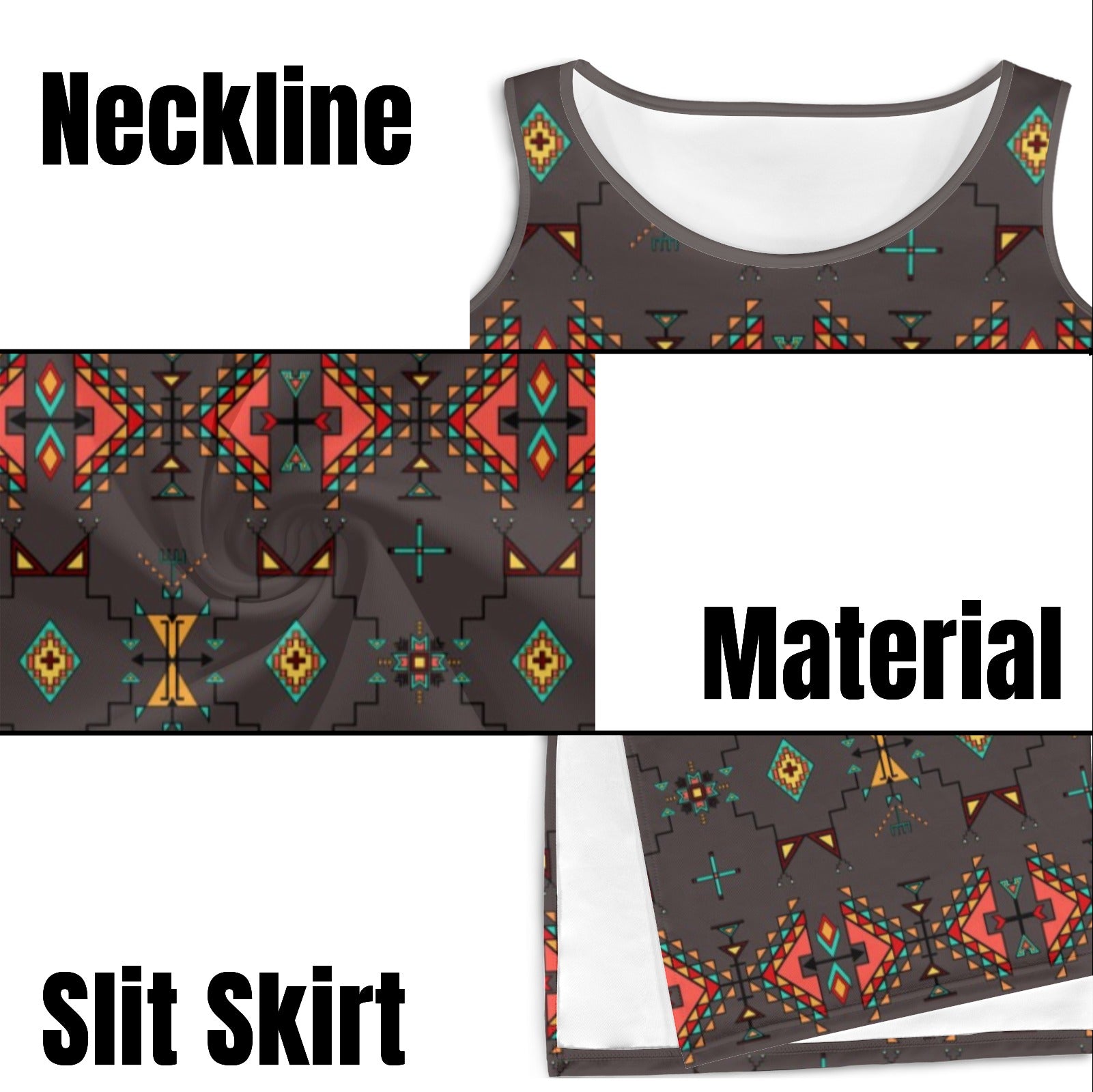 Thunder Flight Gray Phaedra Sleeveless Open Fork Long Dress