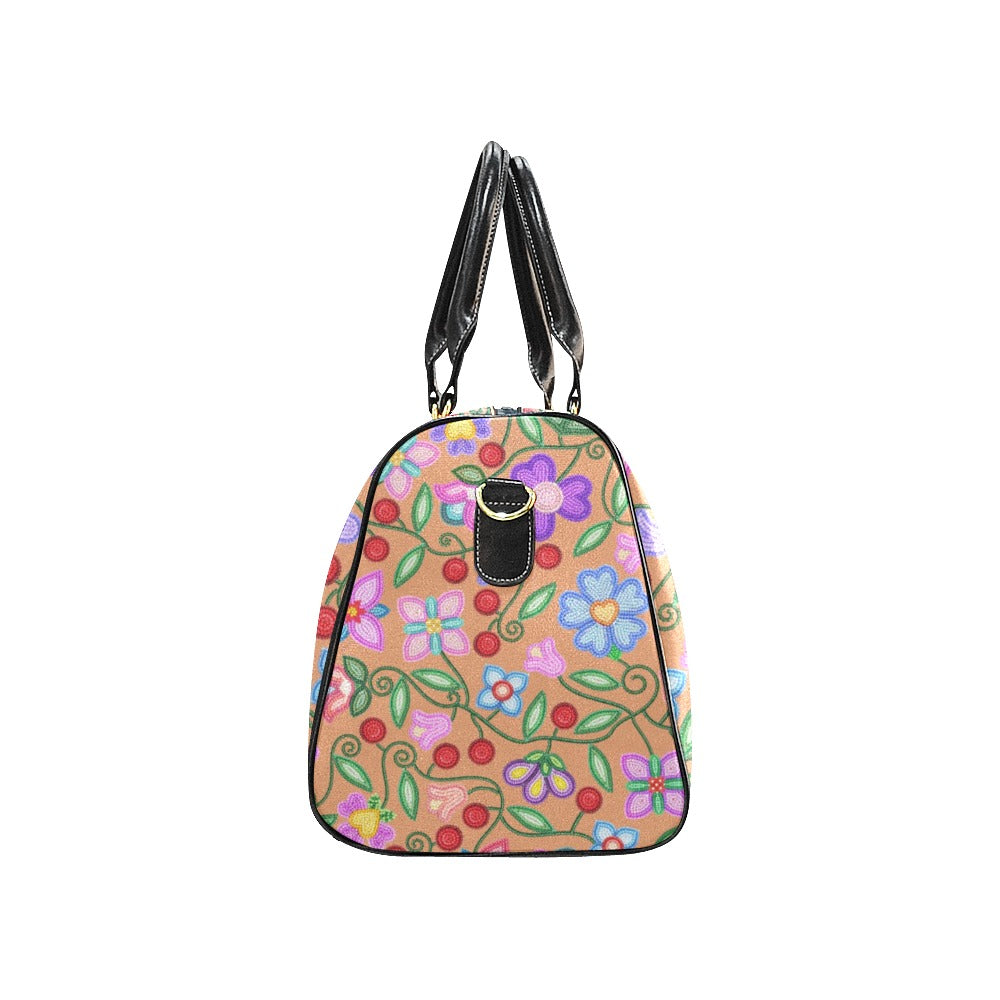 Petal Harmony Terracotta Waterproof Travel Bag/Small