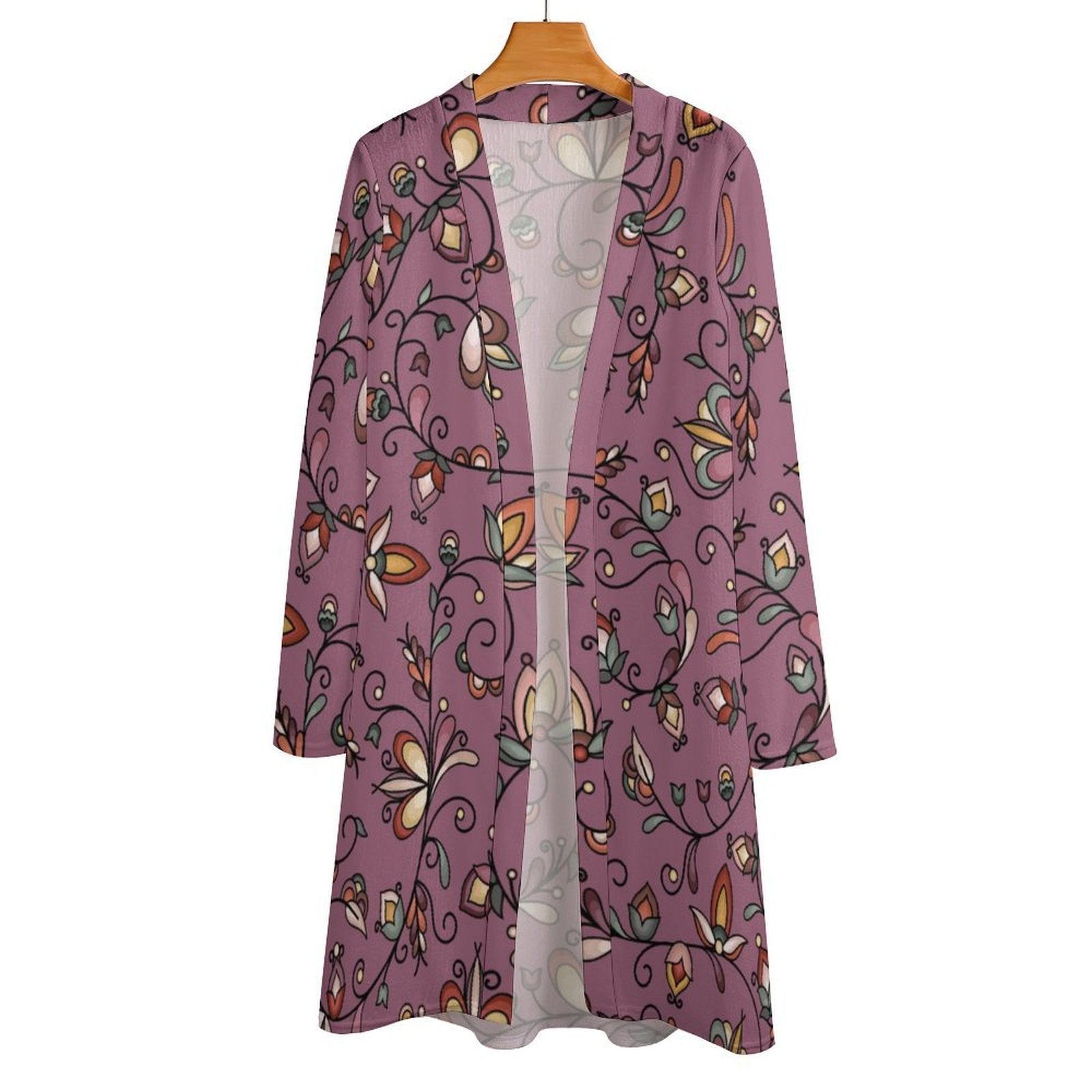 Burnt Sky Petals Magenta Cardigan