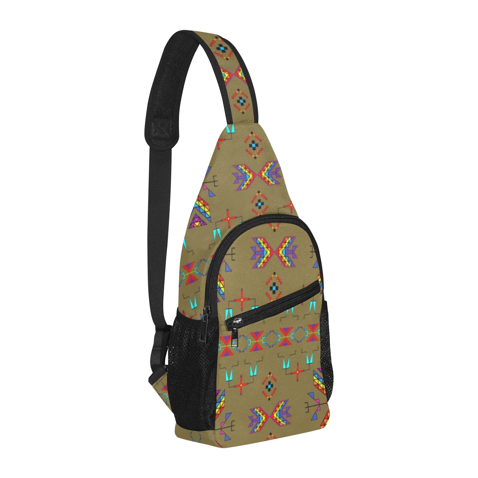 Rainy Chief Rainbow Sage Grass Chest Bag