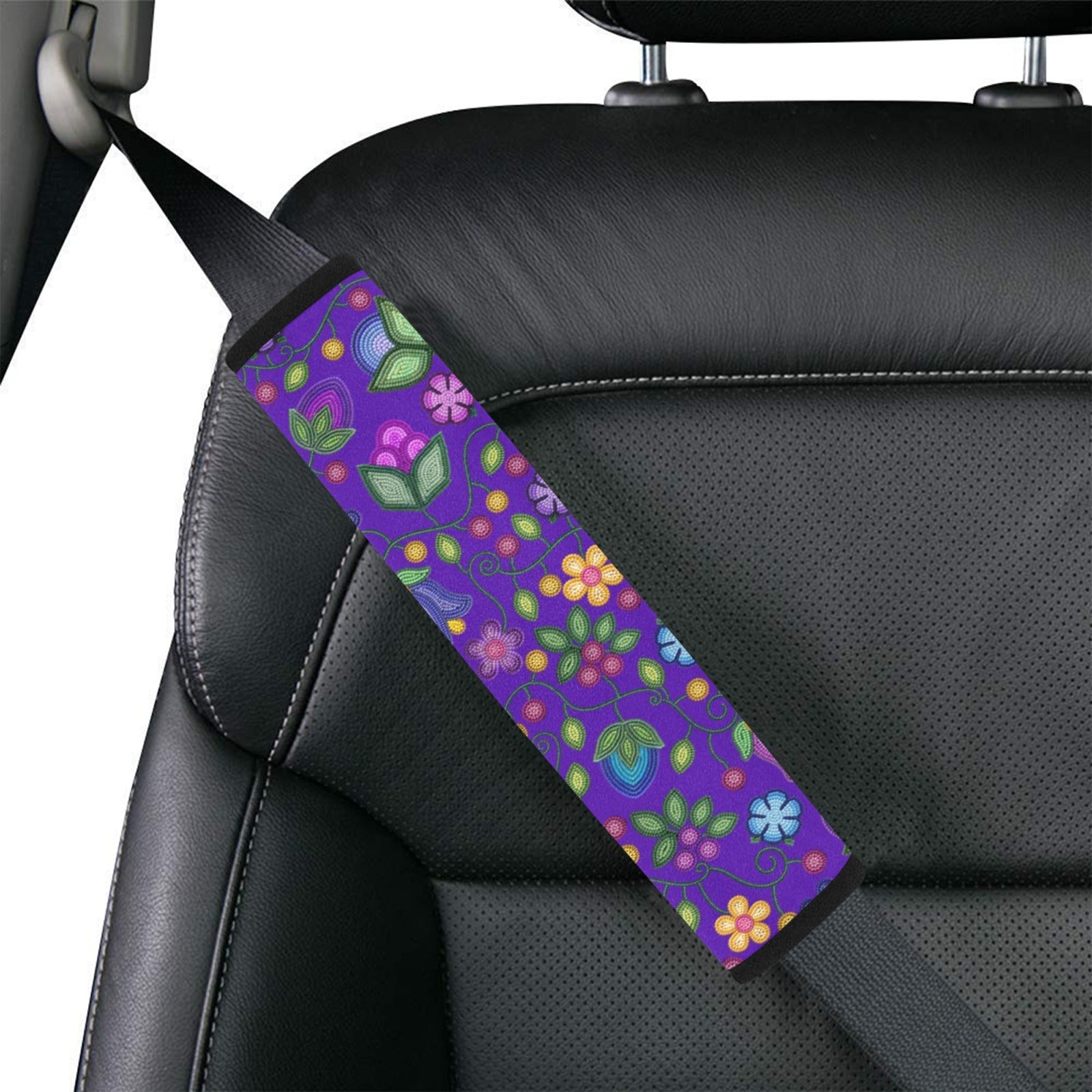 Bloom Uplift Indigo Car Seat Belt Cover 7''x12.6'' (Pack of 2)