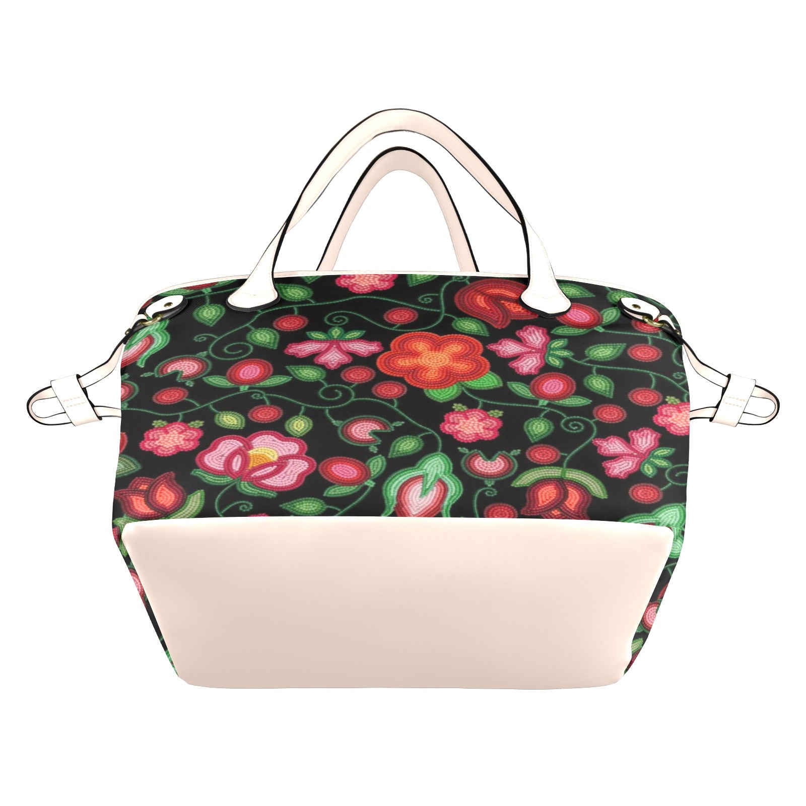 Rose Reverie Black Clover Canvas Tote Bag