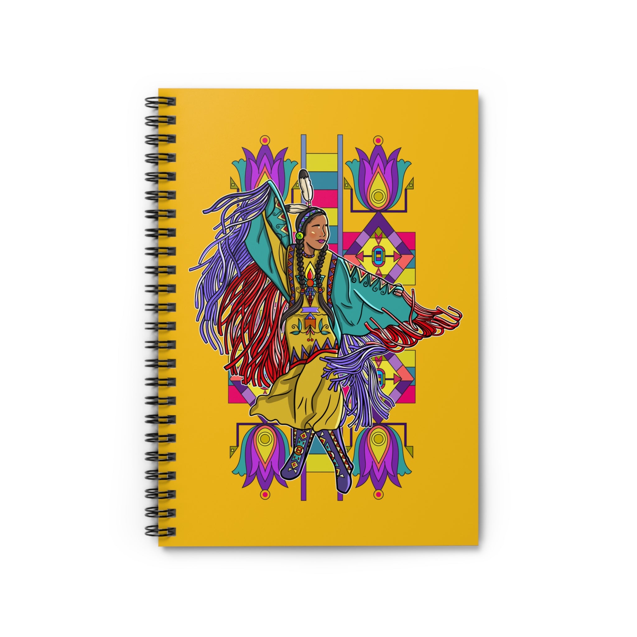 Fancy Dancer Trans BG 2 Spiral Notebook