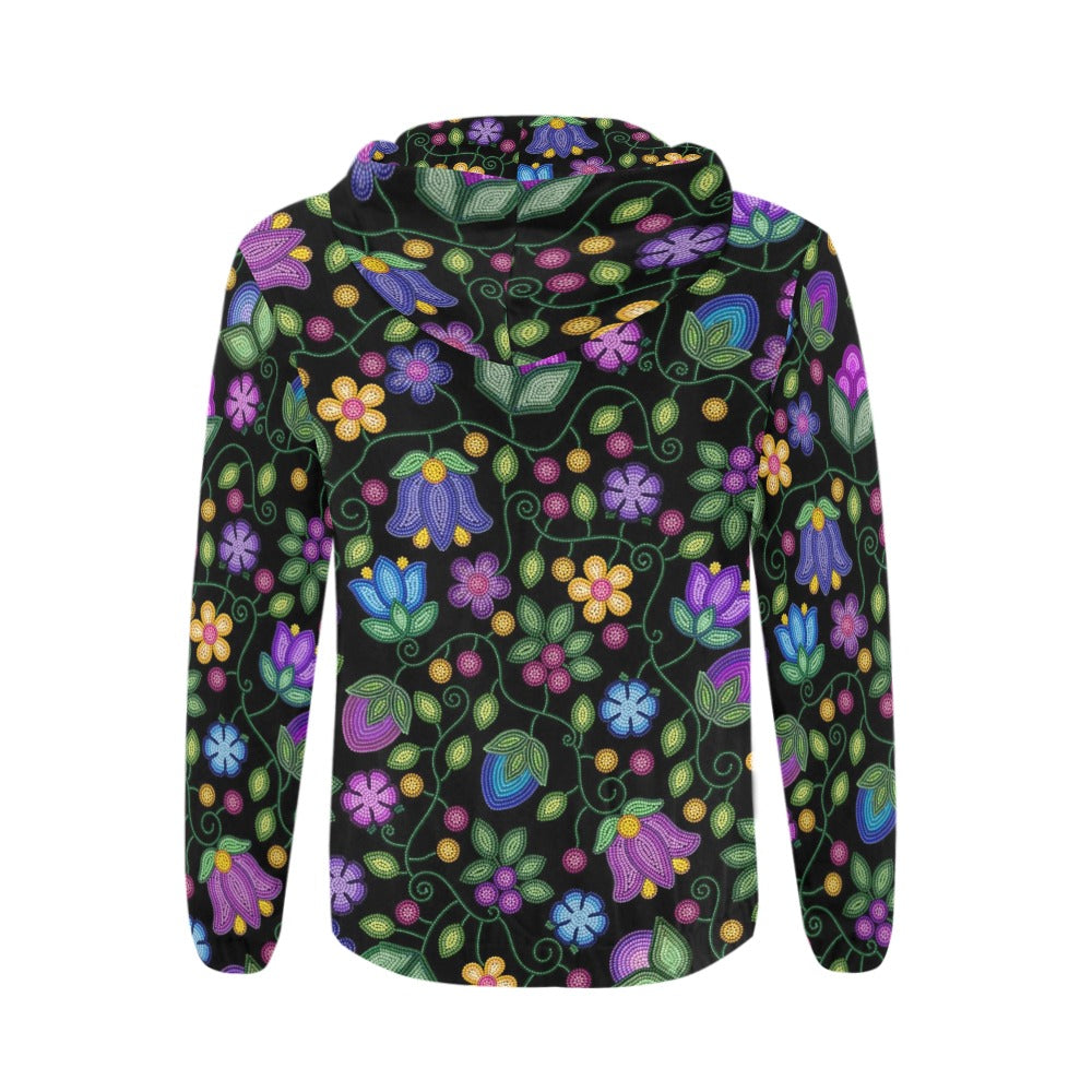 Bloom Uplift Black Men's Zipper Hoodie