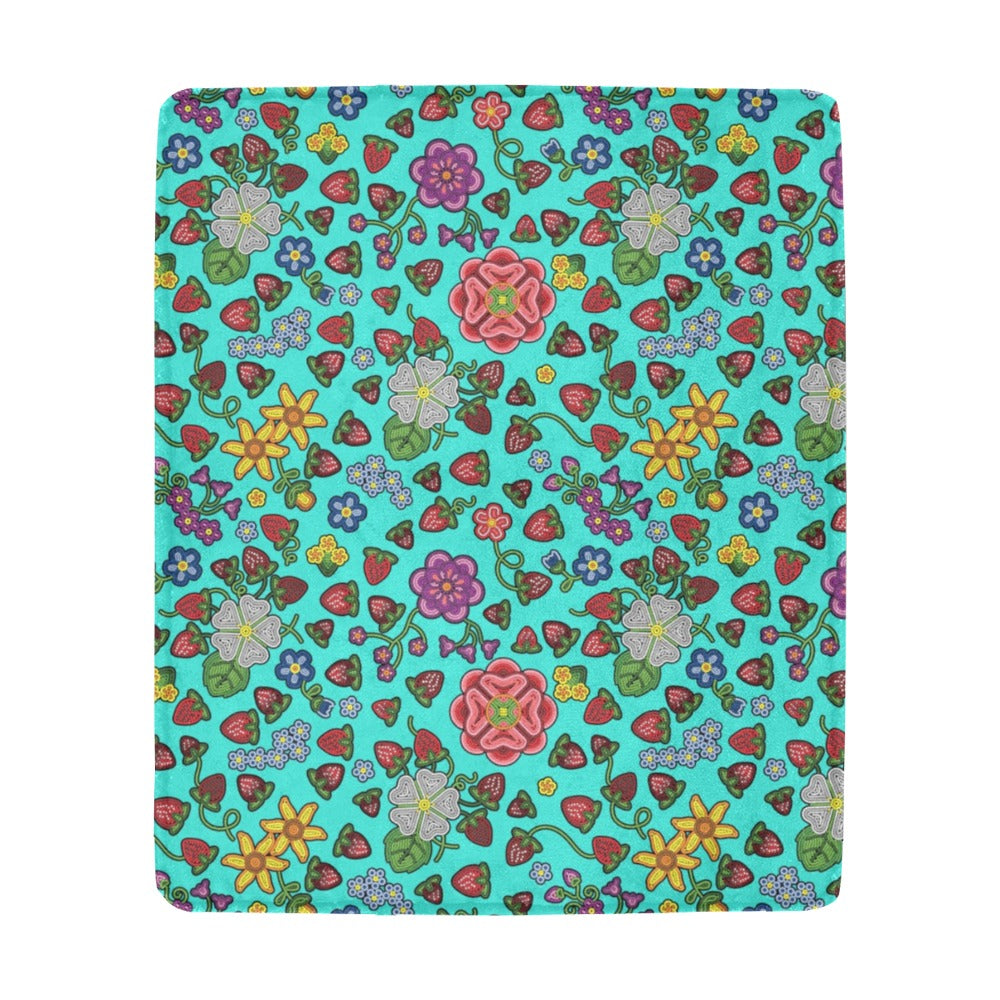Berry Pop Turquoise Ultra-Soft Micro Fleece Blanket 50"x60"
