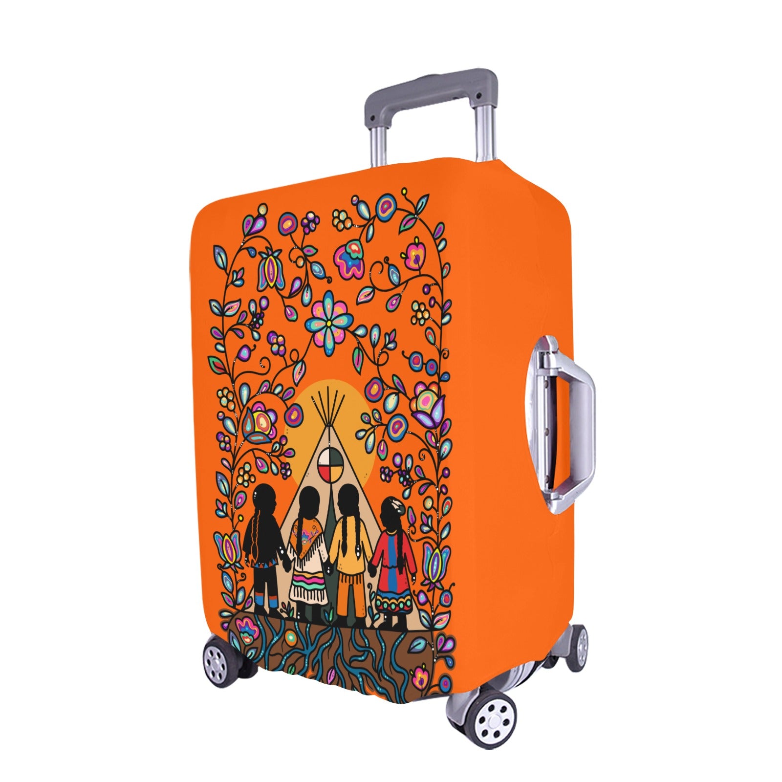Rooted in Culture Luggage Cover/Extra Large 28"-30"