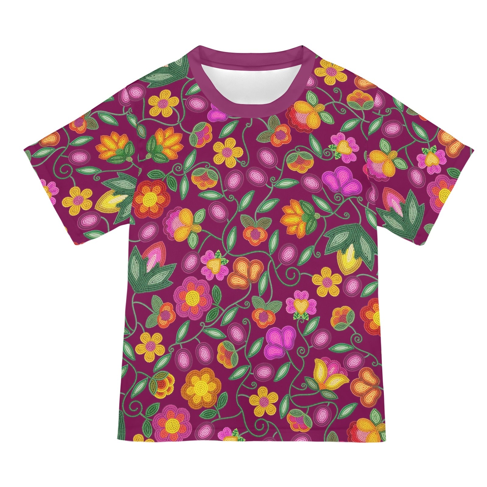 Boreal Bounty Dark Magenta T-shirt for Women