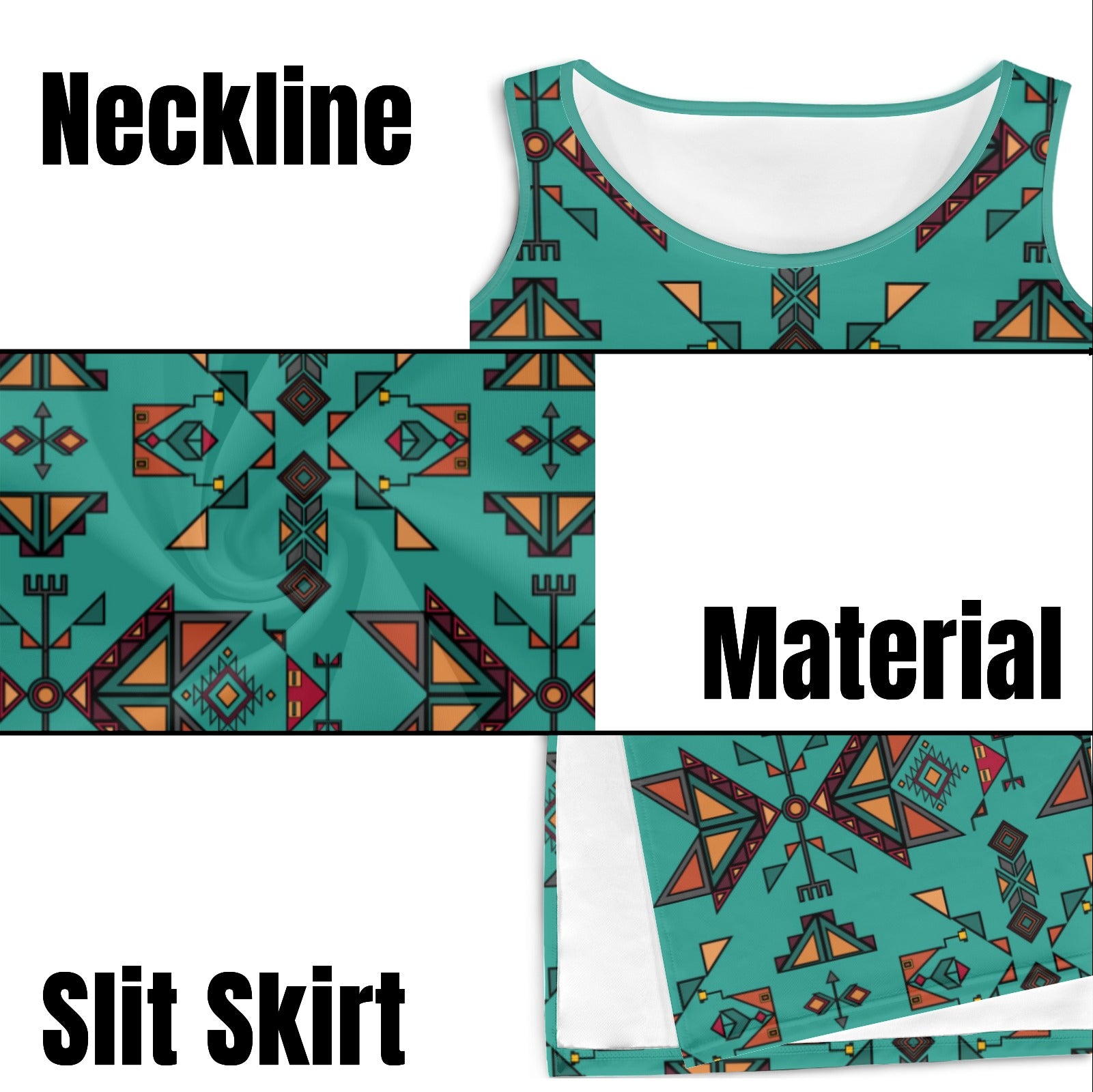 Arrow Dawn Turquoise Phaedra Sleeveless Open Fork Long Dress