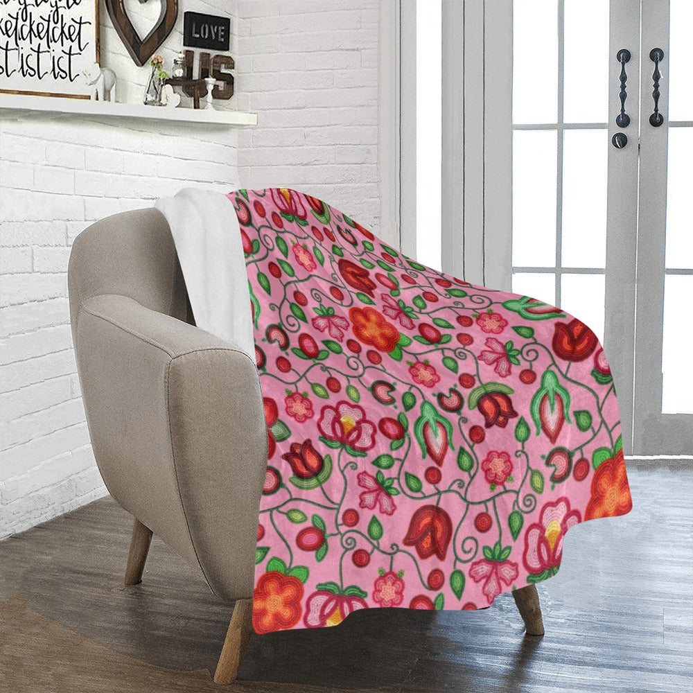 Rose Reverie Pink Ultra-Soft Micro Fleece Blanket 40"x50"