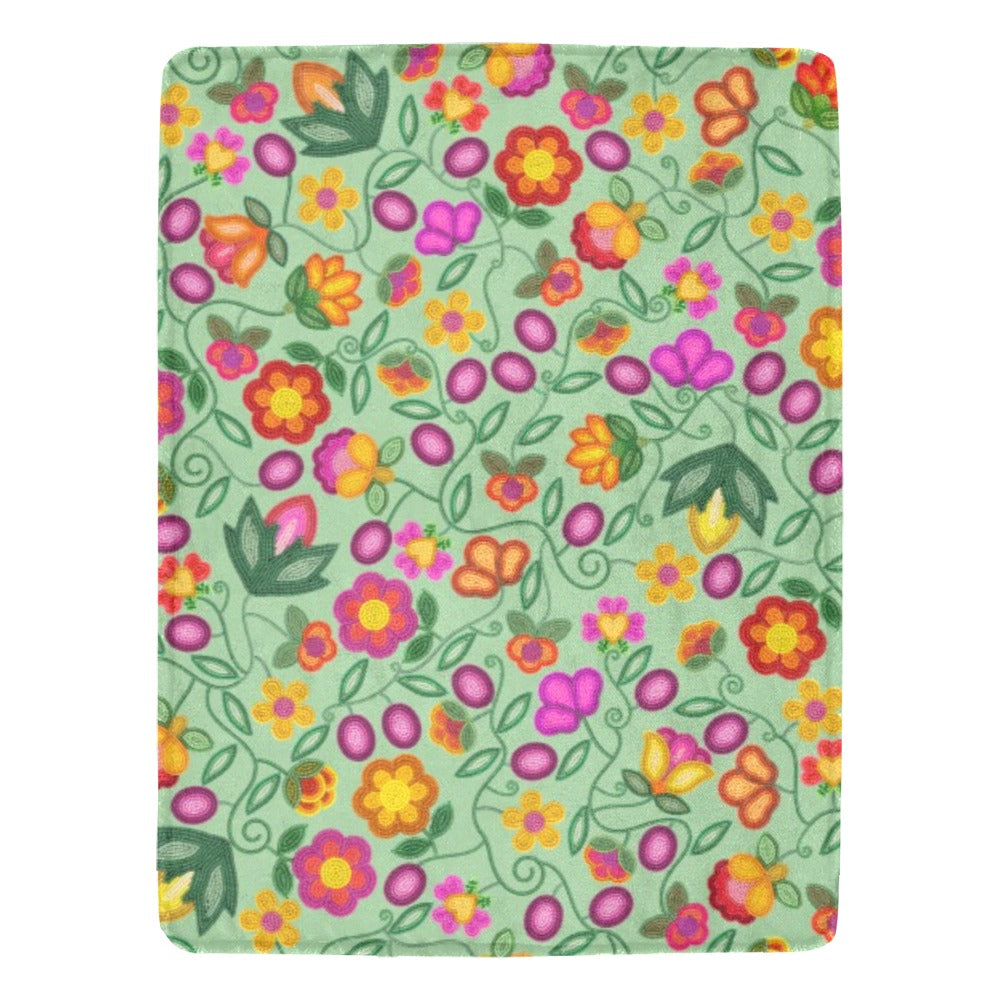 Boreal Bounty Green Ultra-Soft Micro Fleece Blanket 60"x80"