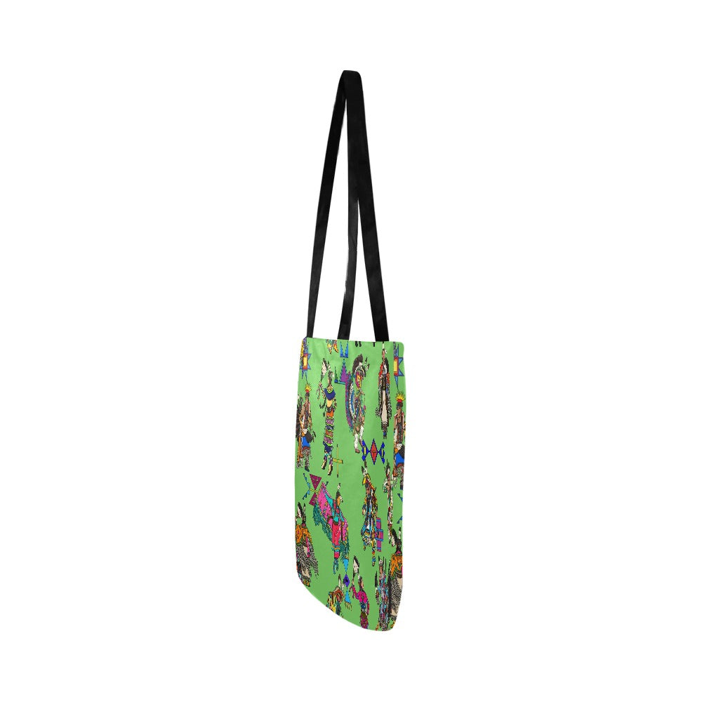 Grand Entry Dancers Grass Reusable Shopping Bag (Two sides)