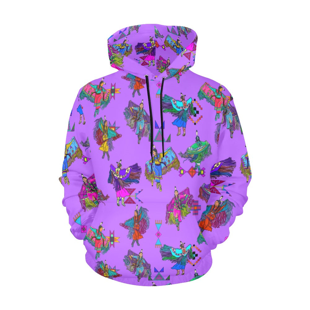 Women's Fancy Dancers Purple Hoodie for Men (USA Size)