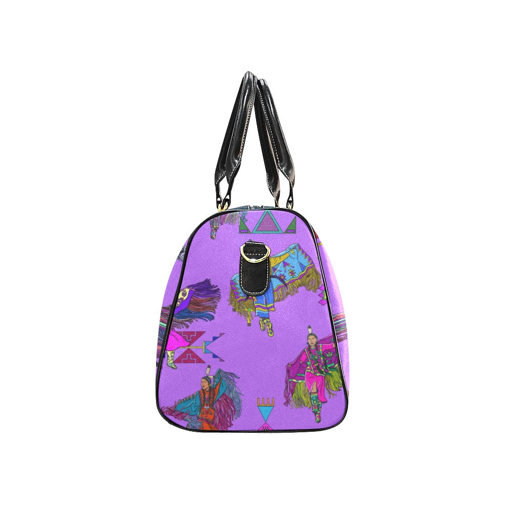 Women's Fancy Dancers Purple Waterproof Travel Bag/Small