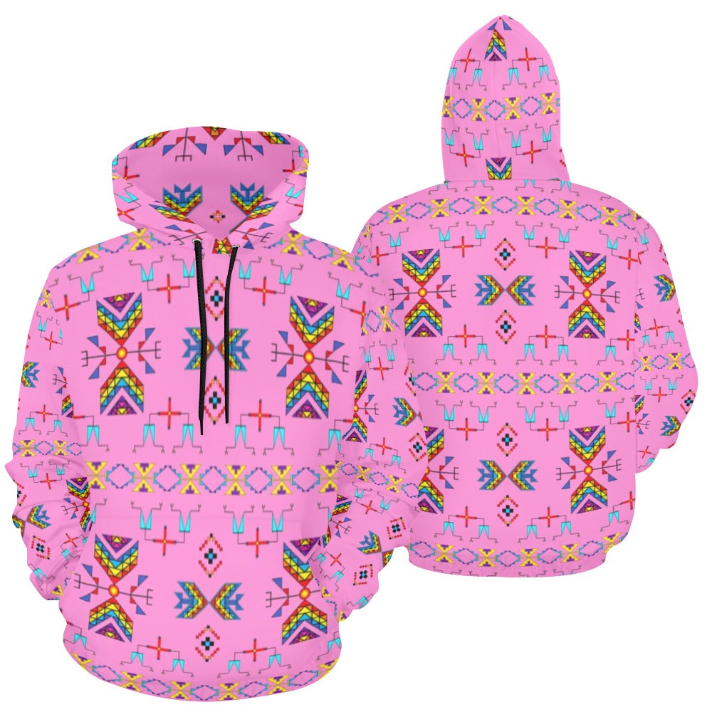 Rainy Chief Rainbow Blush Hoodie for Women (USA Size)