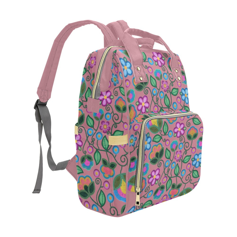 Turquoise Sunbeam Peach Multi-Function Diaper Backpack/Diaper Bag