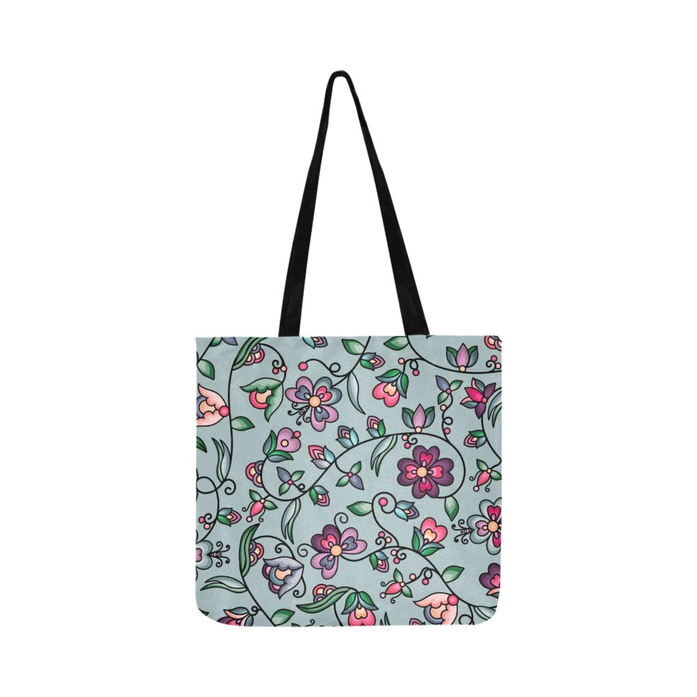 Amber Evening Garland Turquoise Reusable Shopping Bag (Two sides)