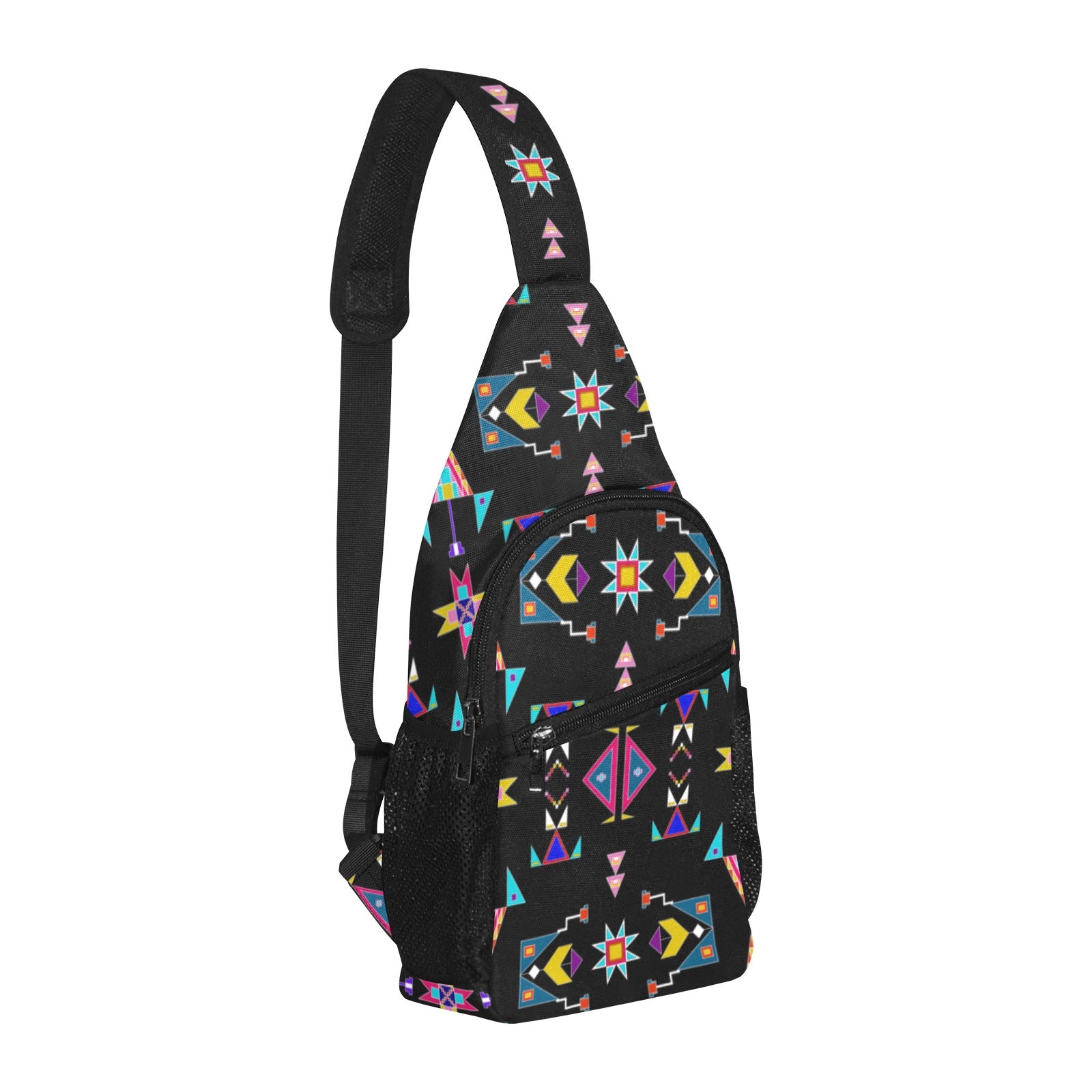 Enemy Territory Black Chest Bag