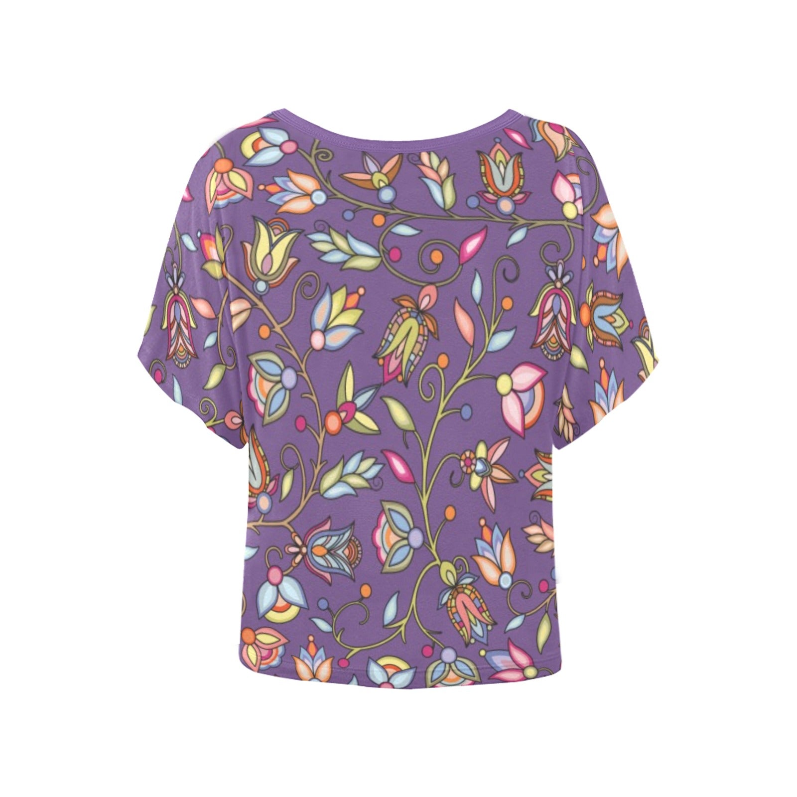 Buffalo Bloom Nightcloud Women's Batwing-Sleeved Blouse T shirt