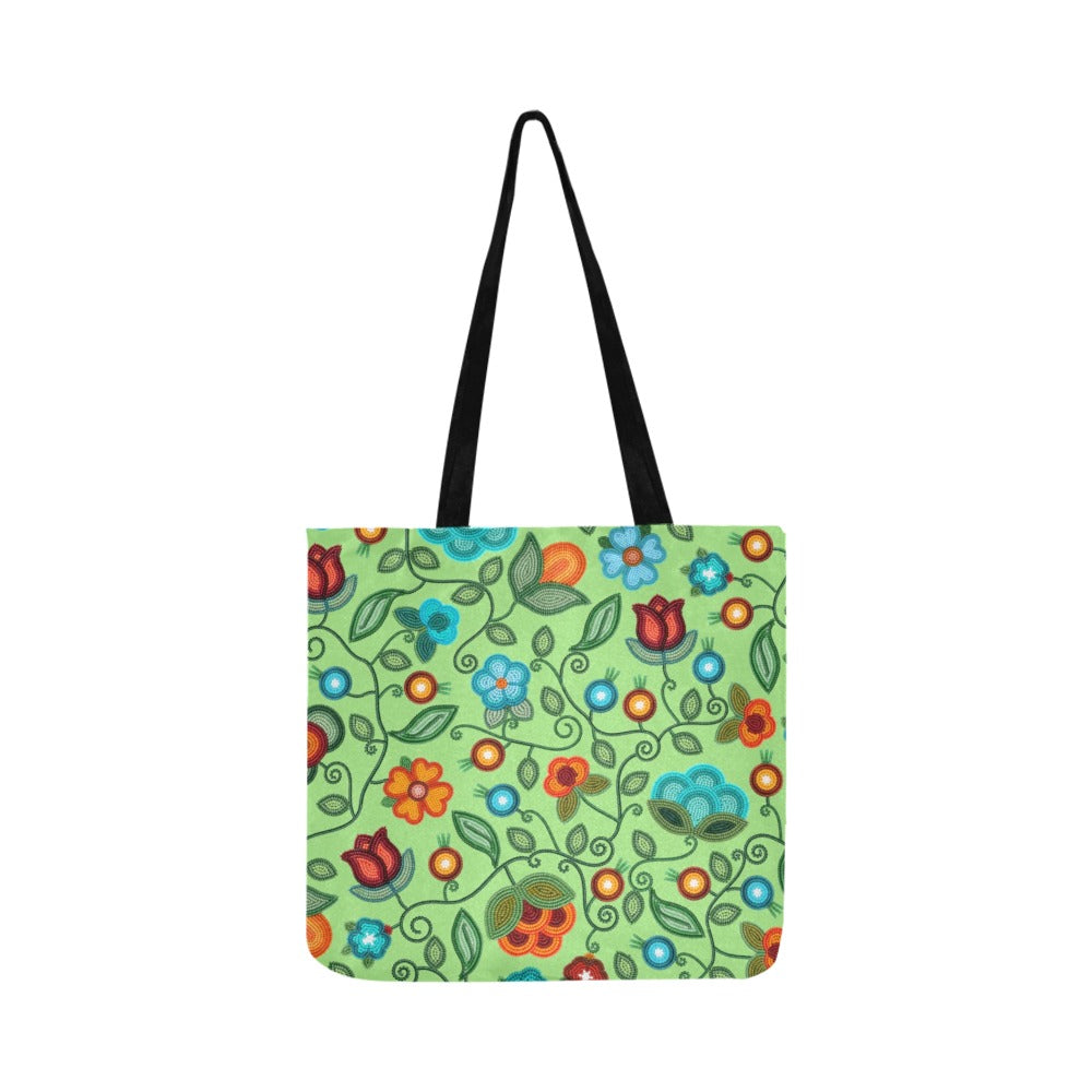 Prairie Fire Petals Sage Reusable Shopping Bag (Two sides)