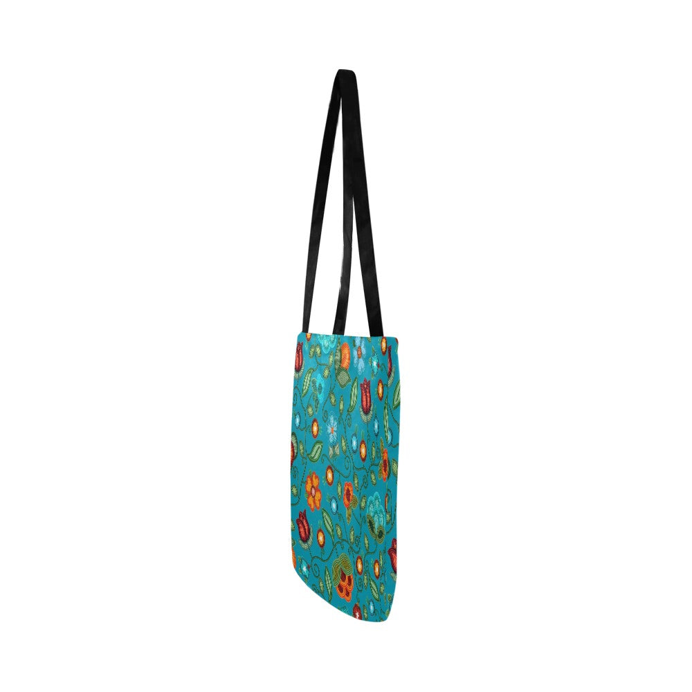 Prairie Fire Petals Ocean Reusable Shopping Bag (Two sides)