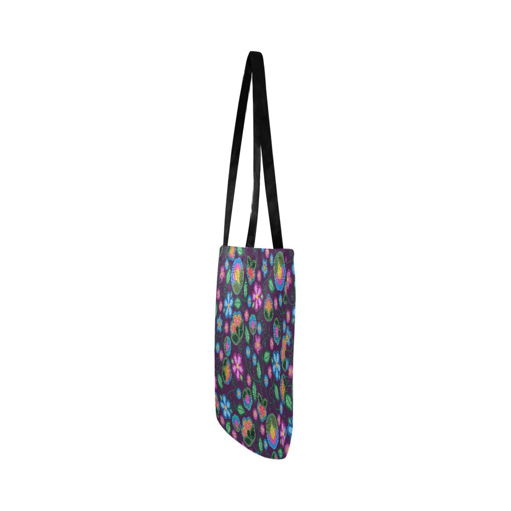 Turquoise Sunbeam Violet Reusable Shopping Bag (Two sides)
