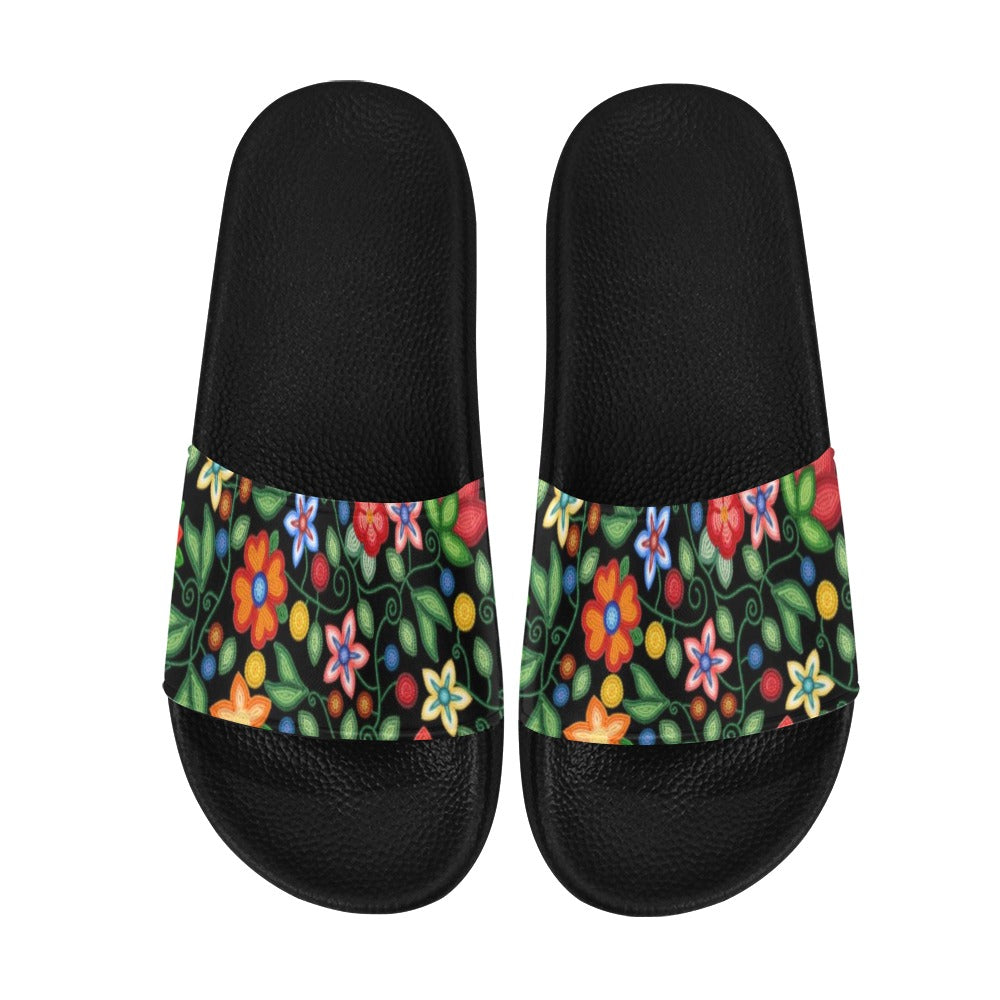 Morning Harmony Black Men's Slide Sandals