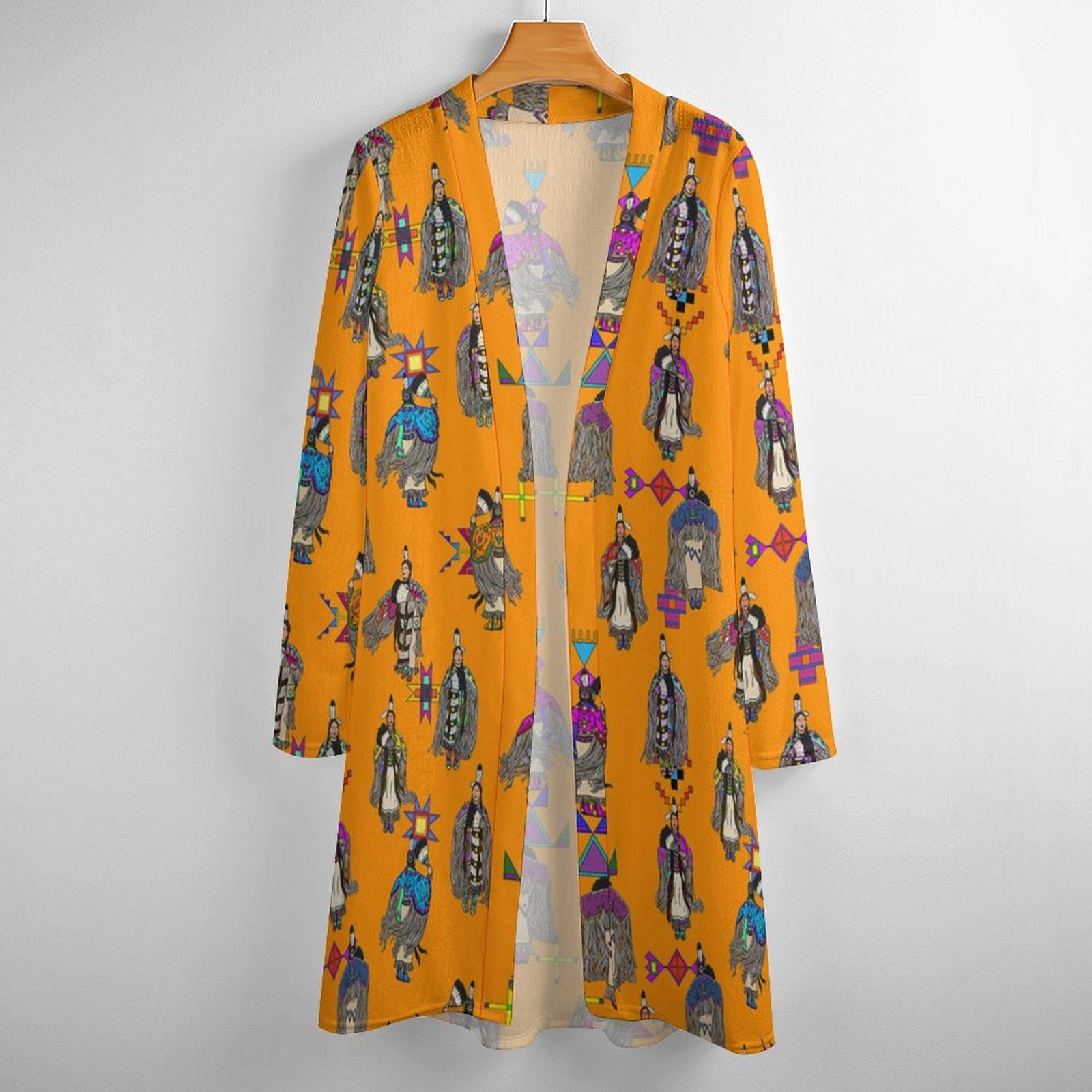 Women's Tradish Dancers Orange Cardigan