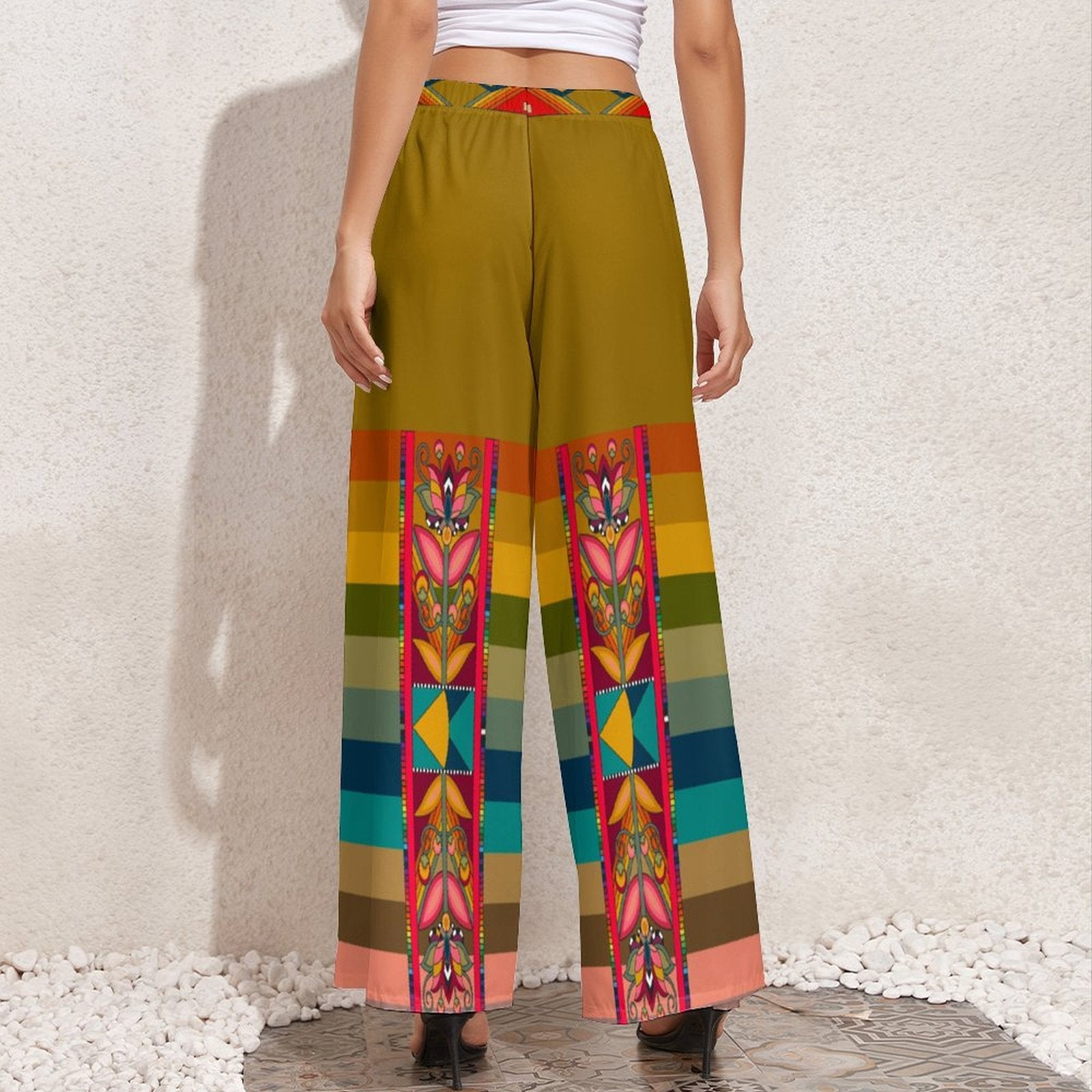 Ochre Glow Ribbon Pant