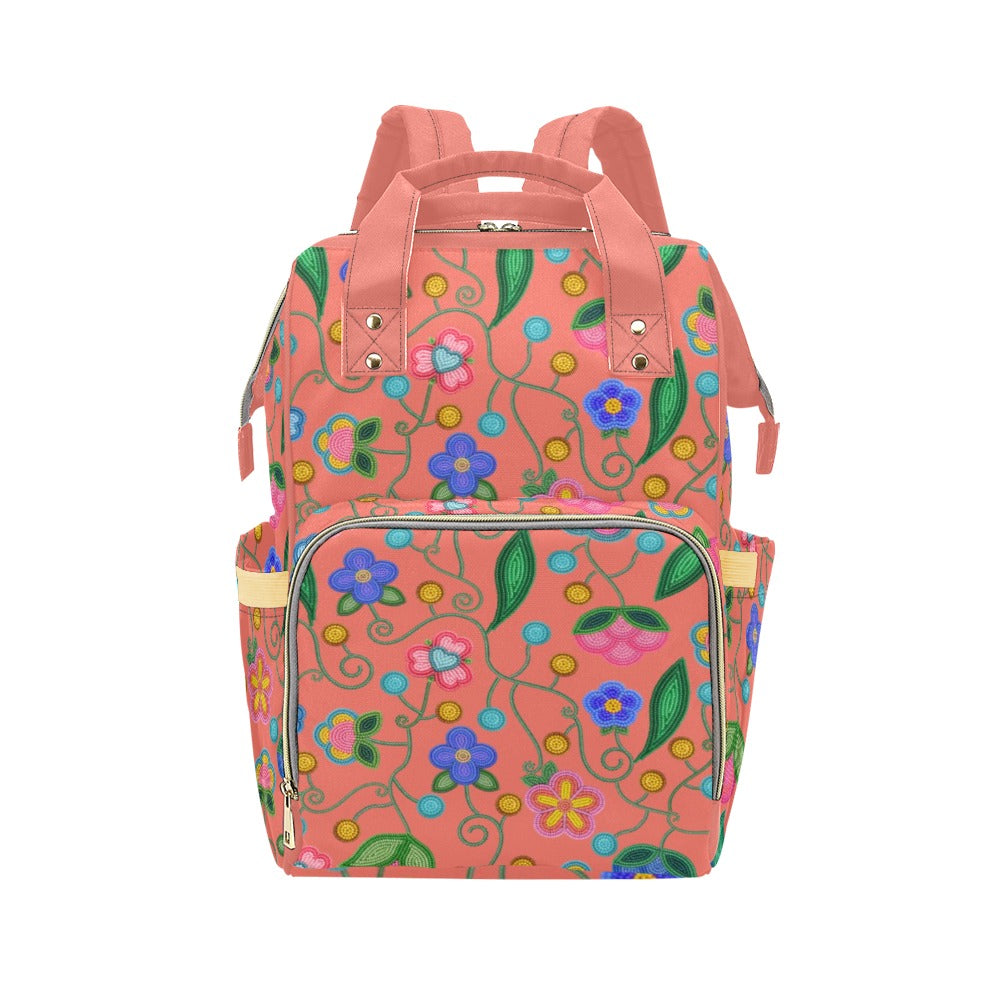 Skyberry Serenade Peach Multi-Function Diaper Backpack/Diaper Bag