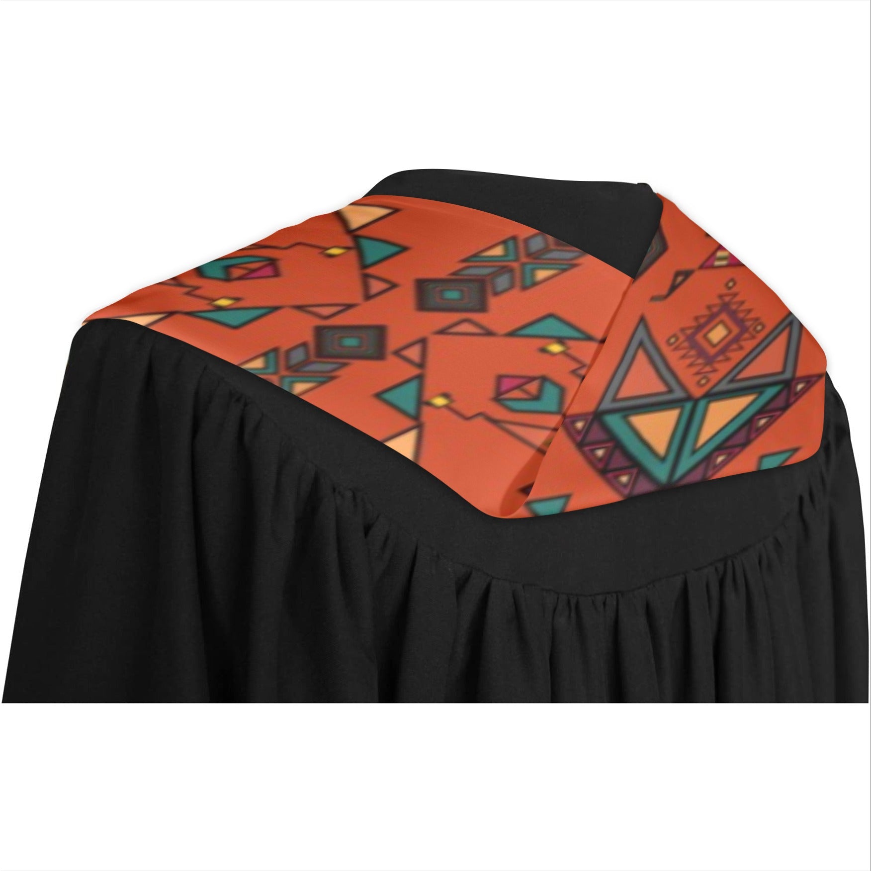 Arrow Dawn Orange Graduation Stole